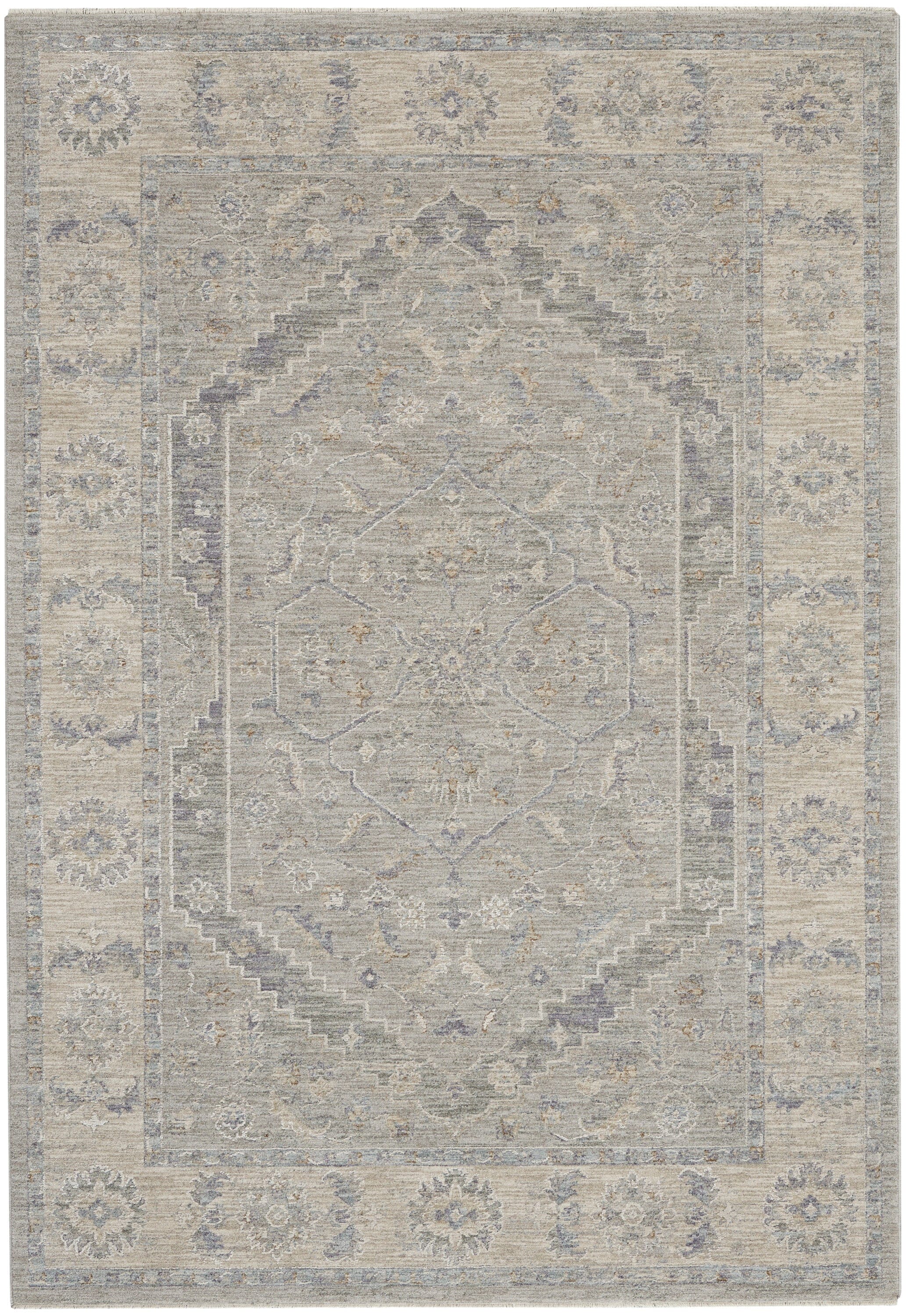 Nourison Infinite 3'11" x 5'11" Grey Vintage Indoor Rug Rug Nourison