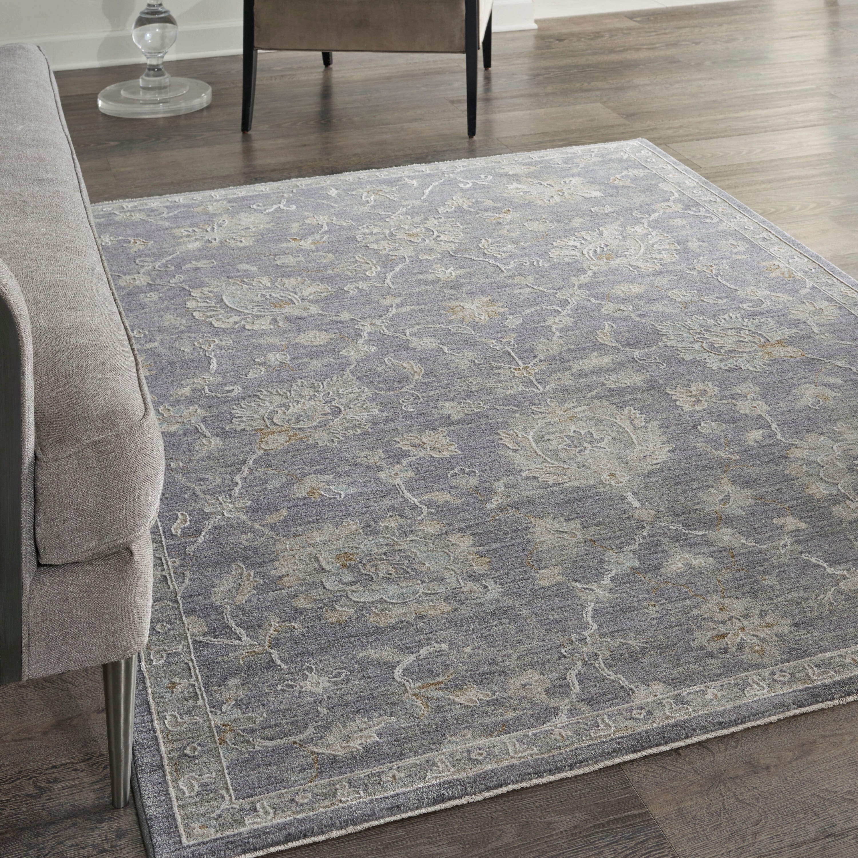 Nourison Infinite 5'3" x 7'8" Charcoal Vintage Indoor Rug Rug Nourison