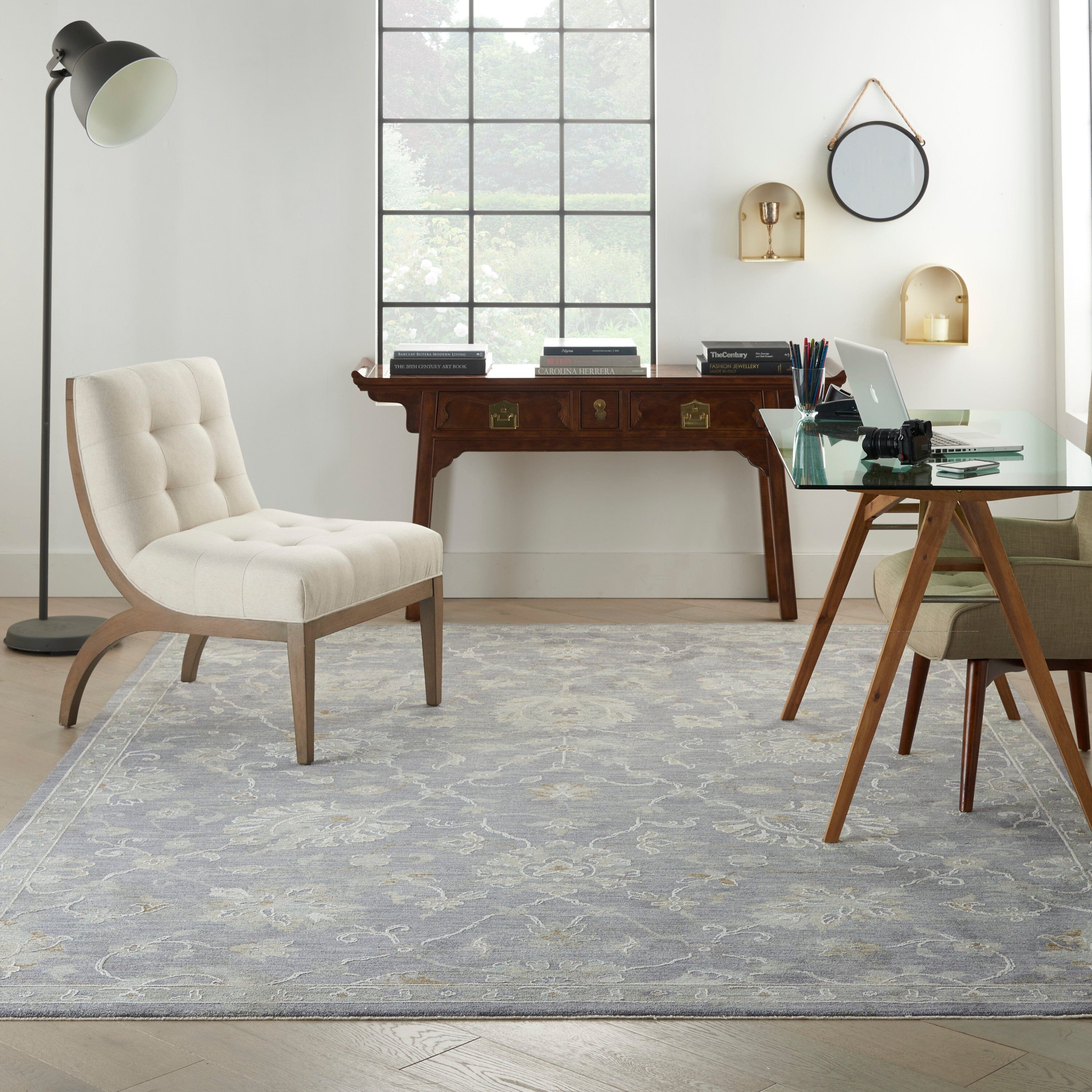 Nourison Infinite 9'3" x 12'7" Charcoal Vintage Indoor Rug Rug Nourison