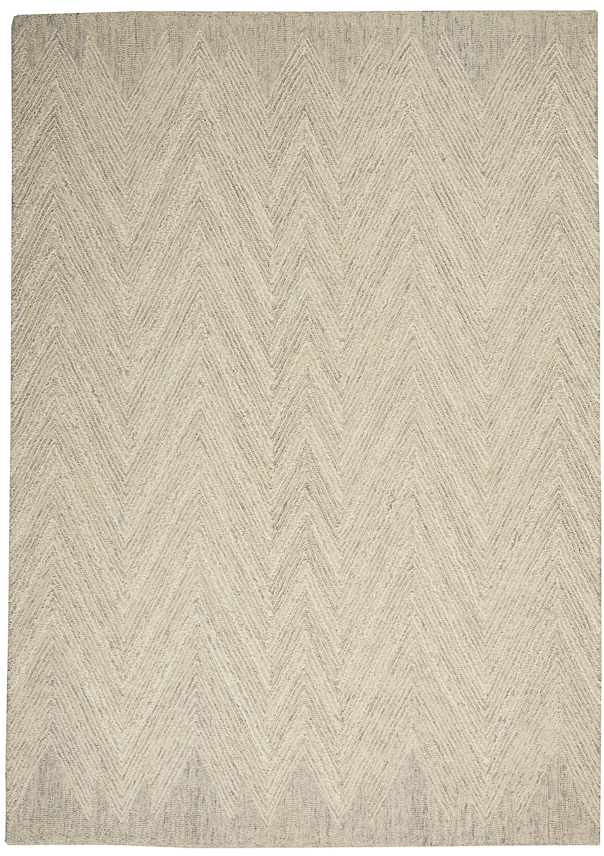 Nourison Interlock 5' x 7'6" Ivory/Grey Modern Indoor Rug Rug Nourison