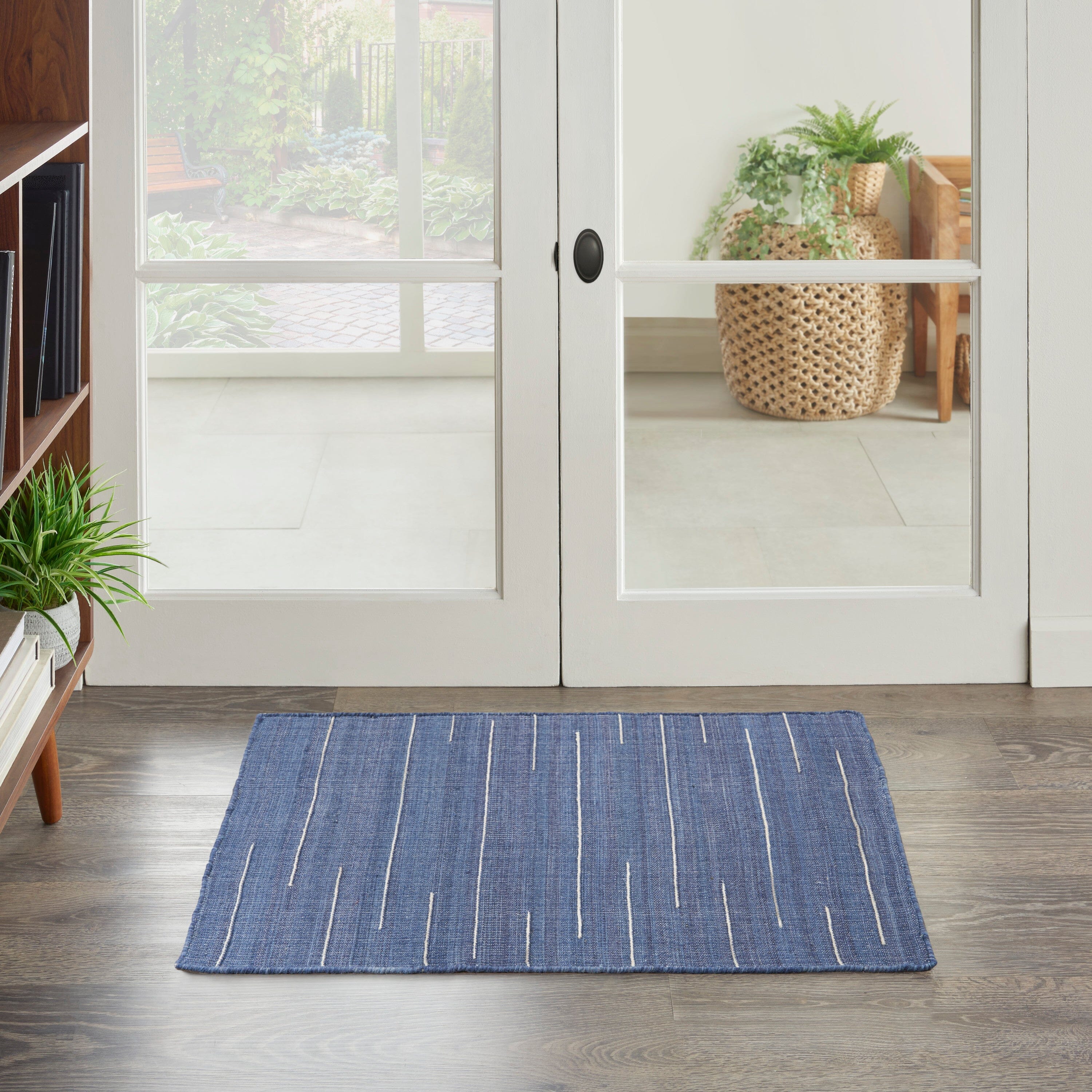 Nourison Interweave 2' x 3' Navy Modern Indoor Rug Rug Nourison