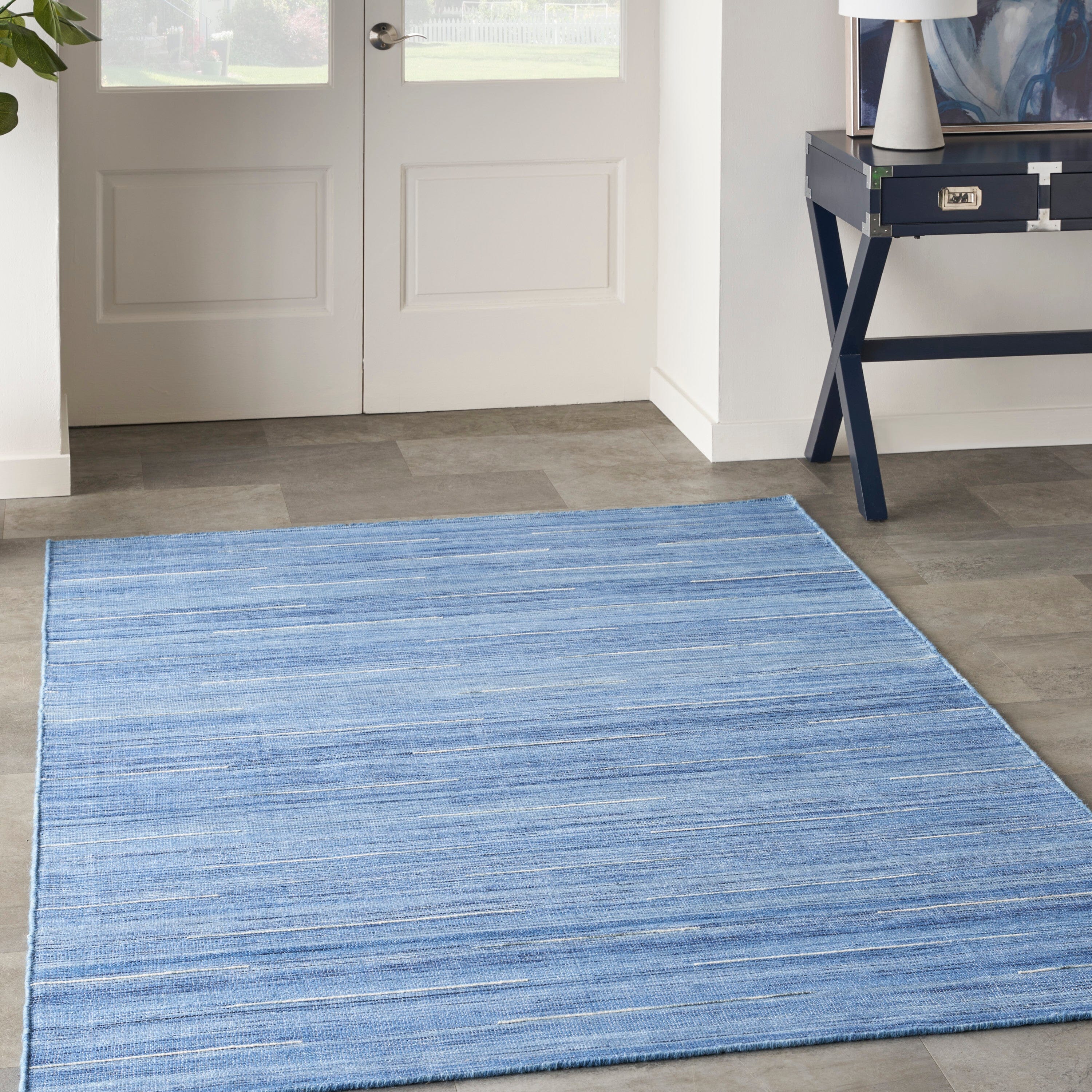 Nourison Interweave 5'3" x 7'3" Denim Modern Indoor Rug Rug Nourison