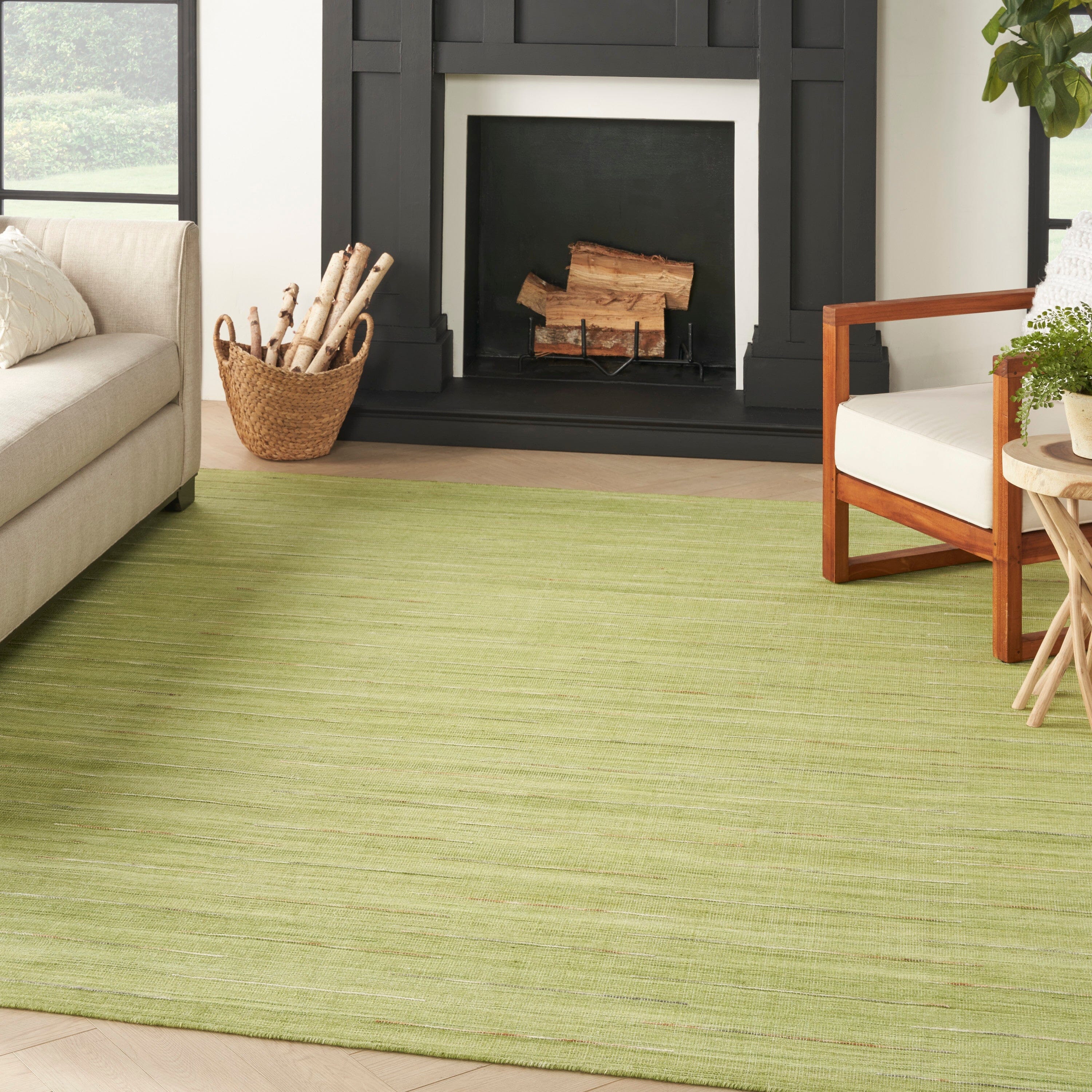 Nourison Interweave 8' x 10' Green Modern Indoor Rug Rug Nourison