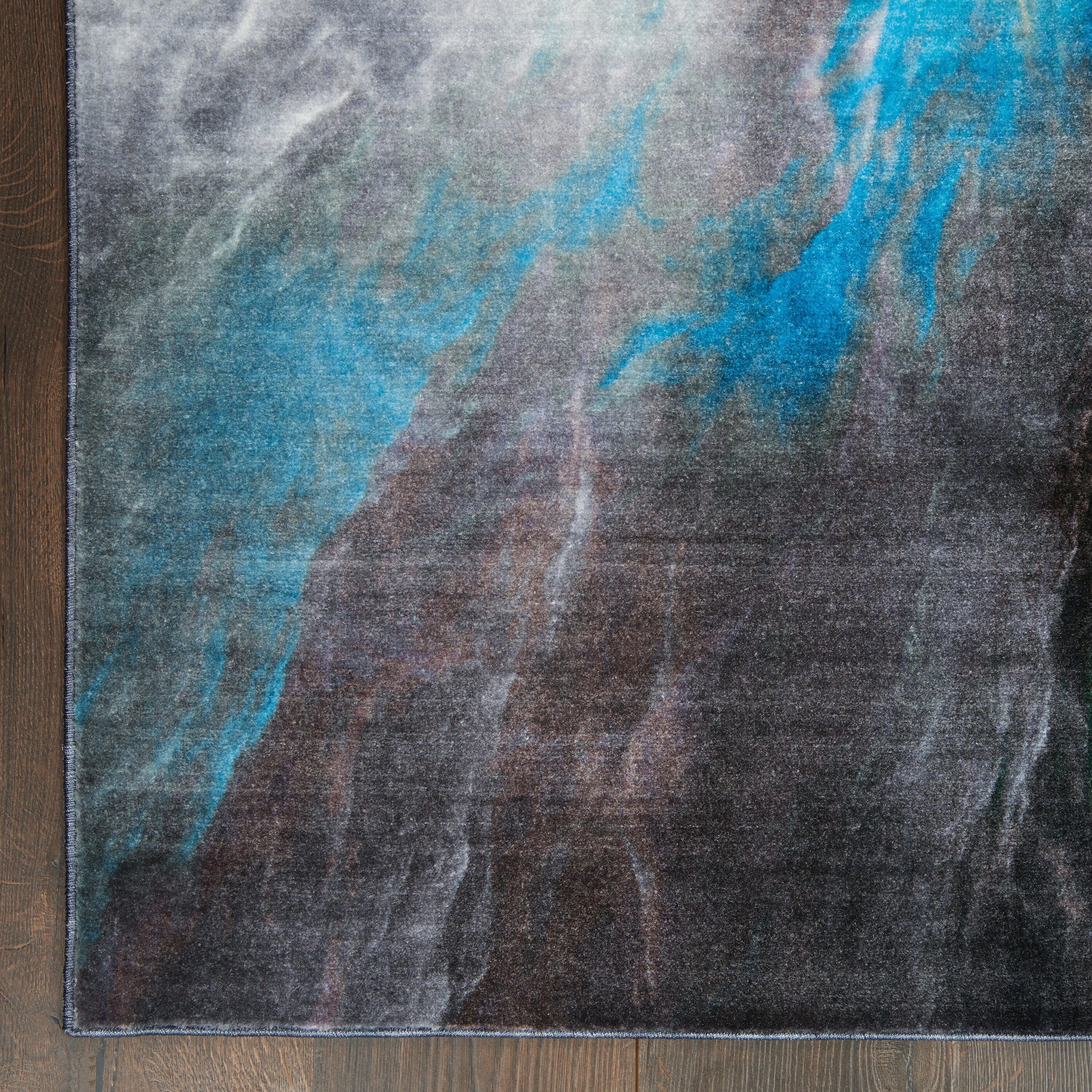 Nourison Le Reve 4' x 6' Charcoal/Multicolor Modern Indoor Rug Rug Nourison