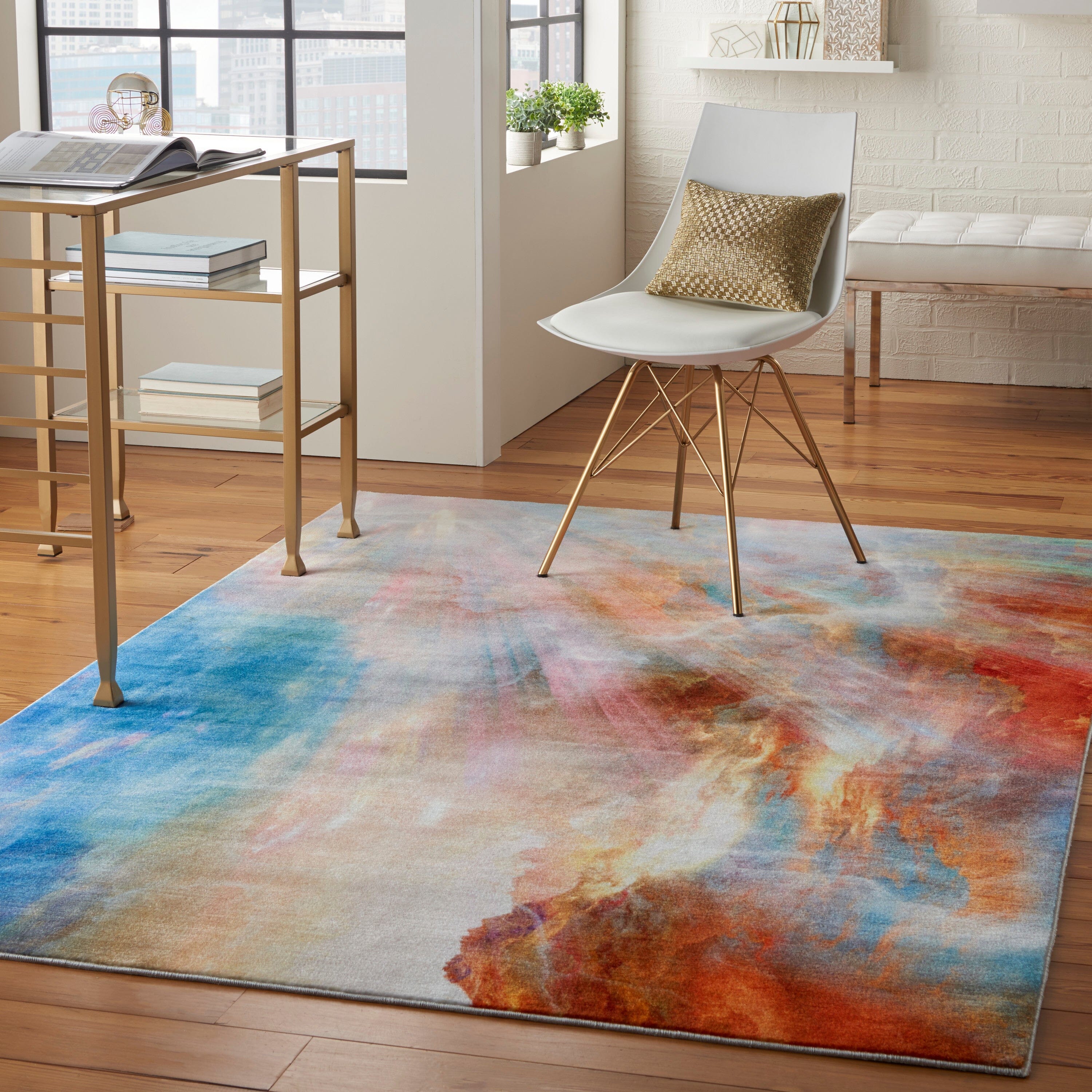 Nourison Le Reve 4' x 6' Multicolor Modern Indoor Rug Rug Nourison