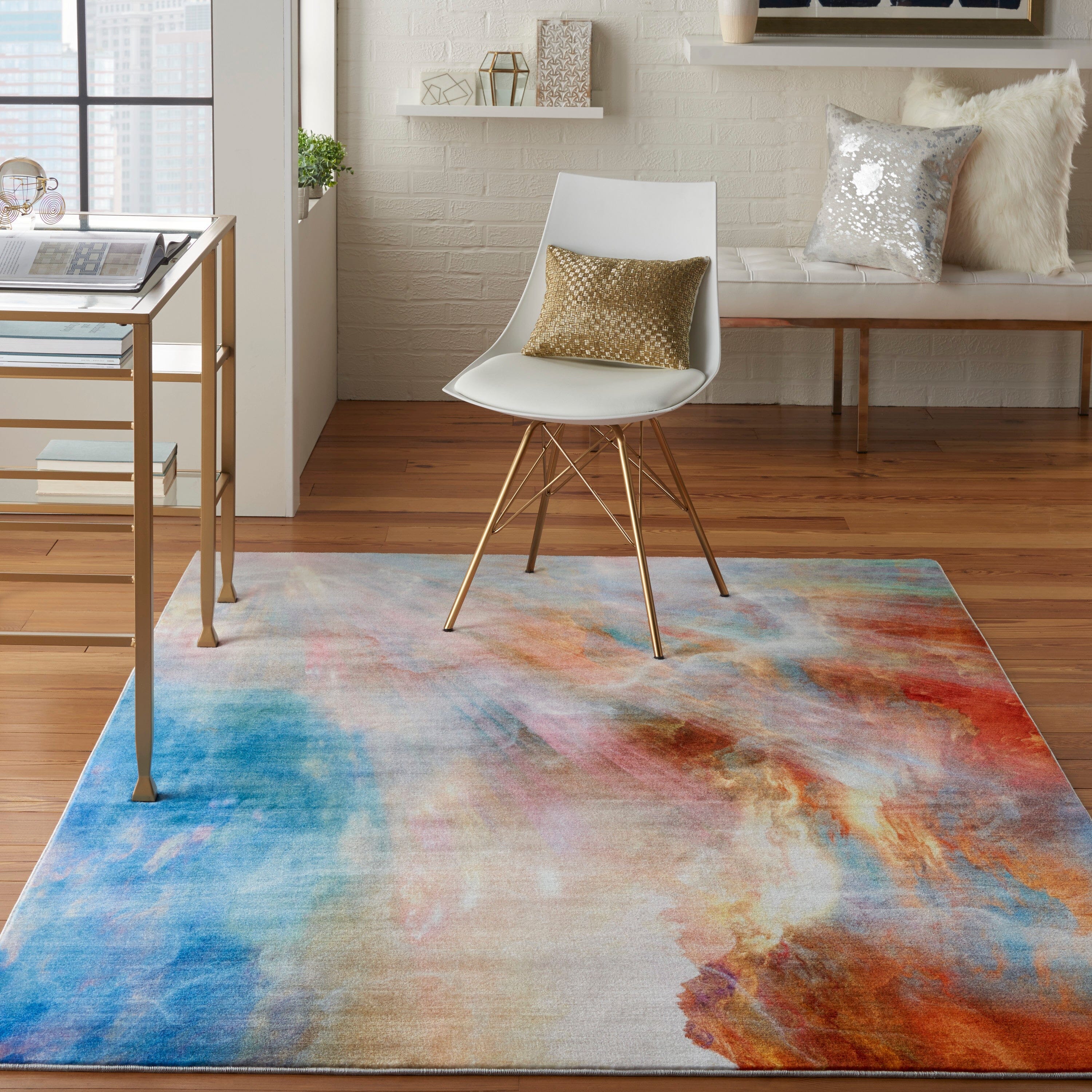 Nourison Le Reve 4' x 6' Multicolor Modern Indoor Rug Rug Nourison