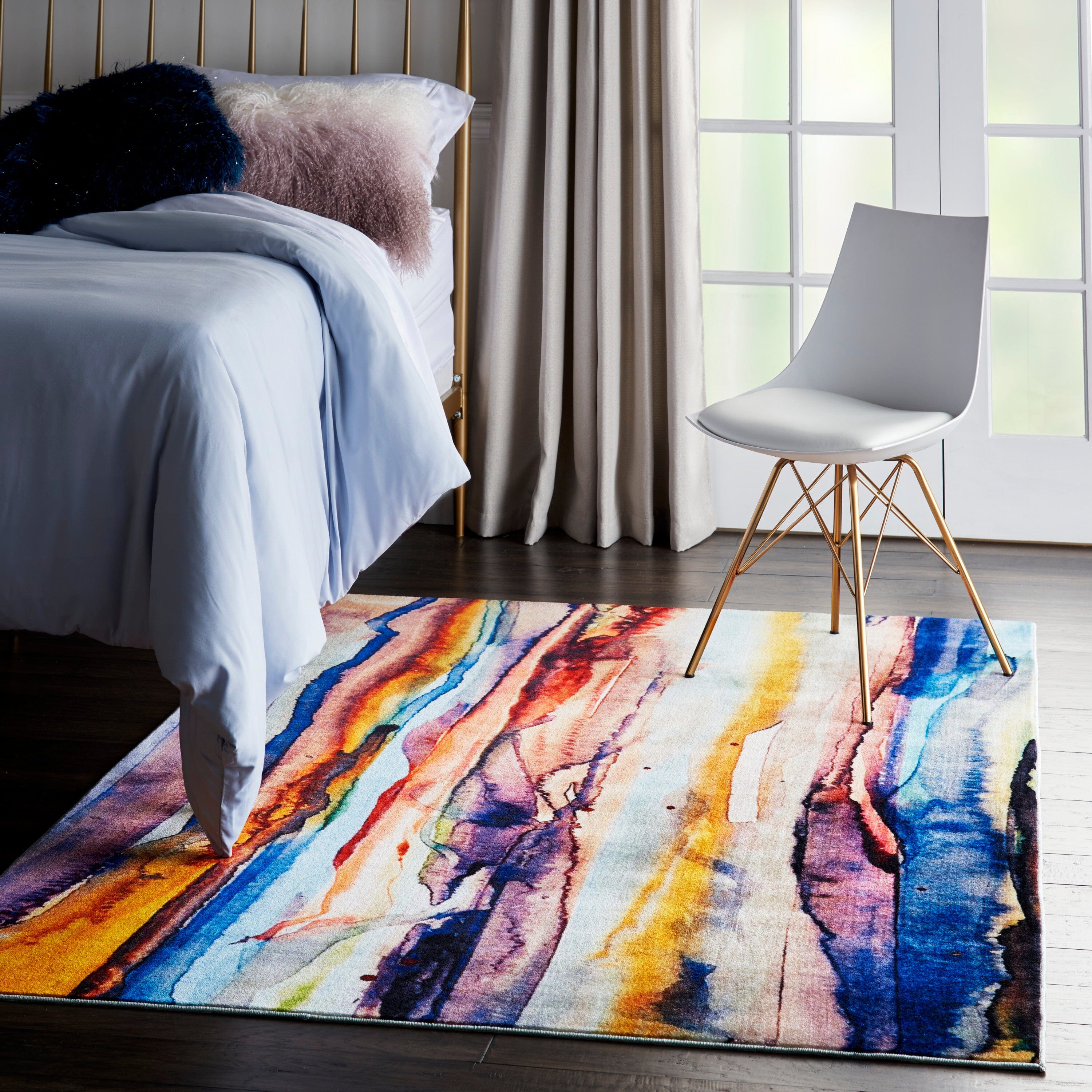 Nourison Le Reve 5'3" x 7'3" Multicolor Modern Indoor Rug Rug Nourison