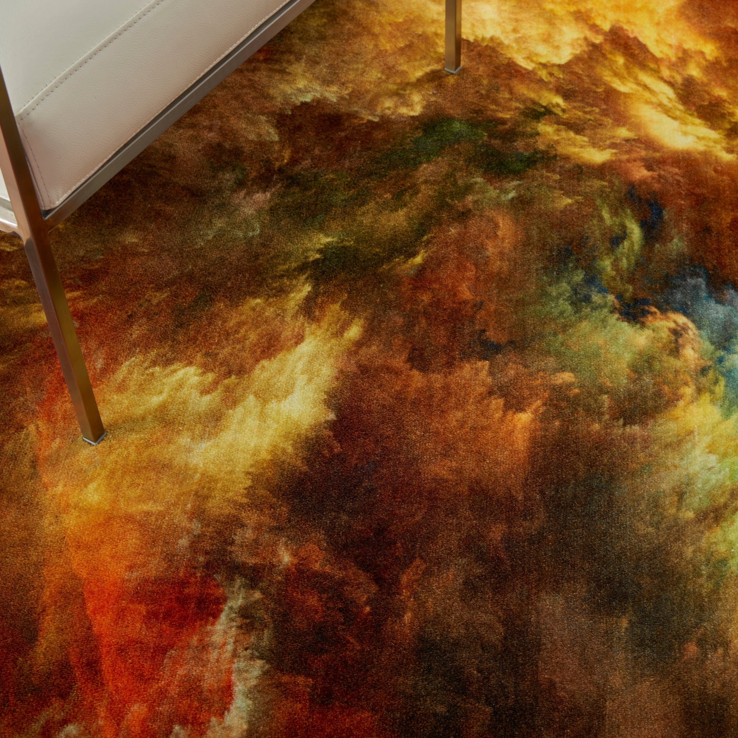 Nourison Le Reve 5'3" x 7'3" Red/Multicolor Modern Indoor Rug Rug Nourison