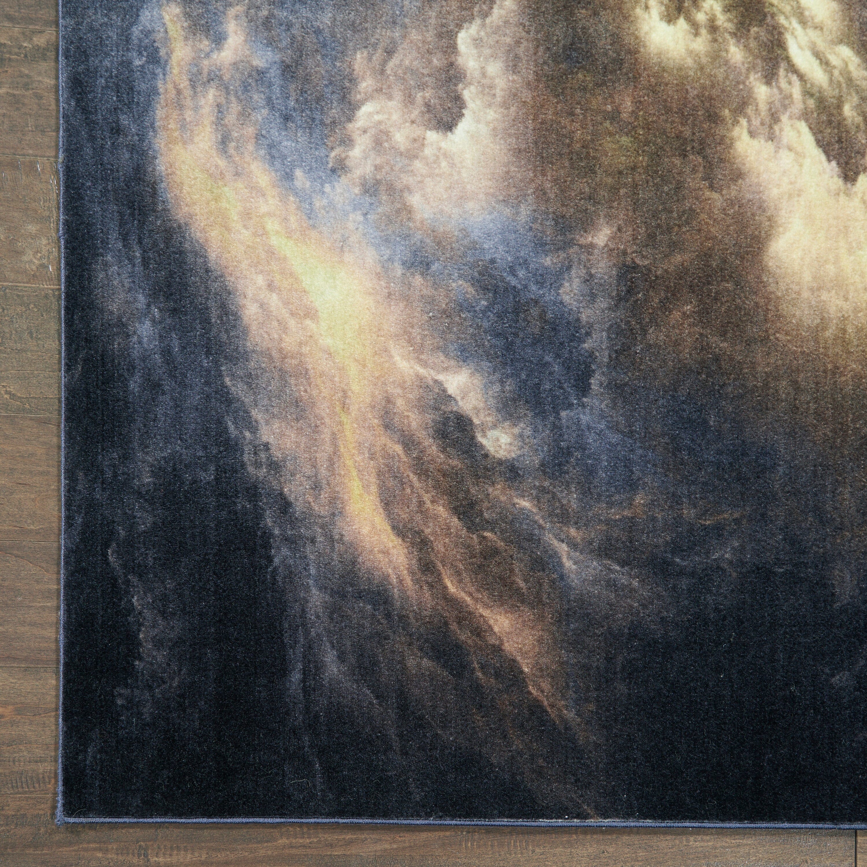 Nourison Le Reve 9' x 12' Chocolate/Multicolor Modern Indoor Rug Rug Nourison