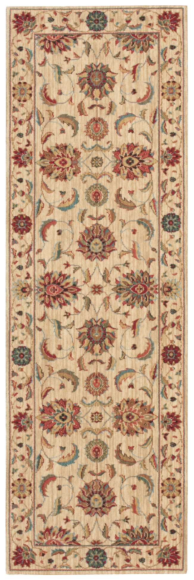 Nourison Living Treasures 2'6" x 12' Ivory Traditional Indoor Rug Rug Nourison