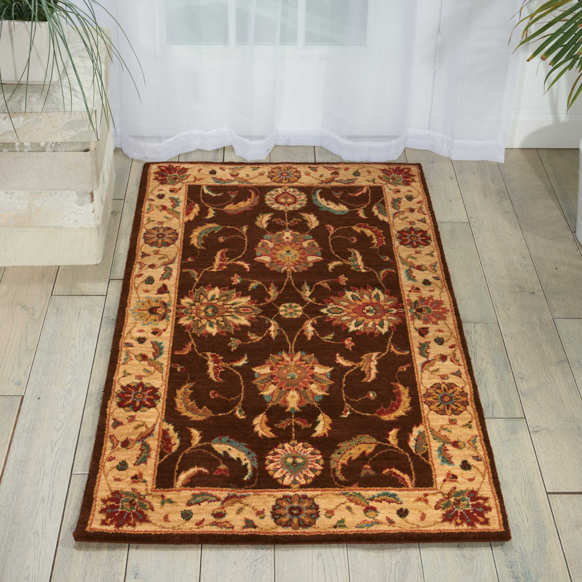 Nourison Living Treasures 2'6" x 4'3" Brown Traditional Indoor Rug Rug Nourison