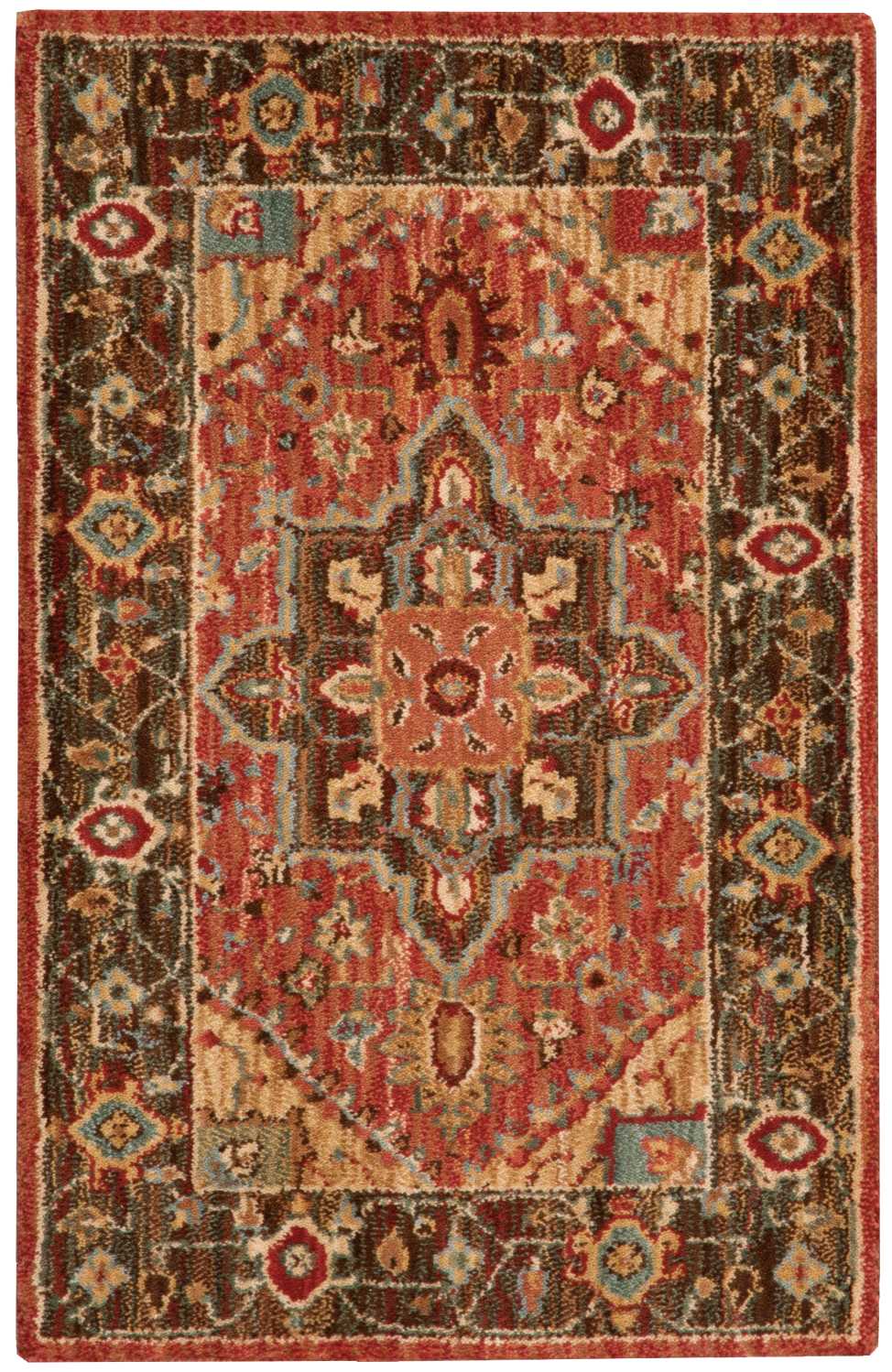 Nourison Living Treasures 2'6' x 4'3' Rust Traditional Indoor Rug ...