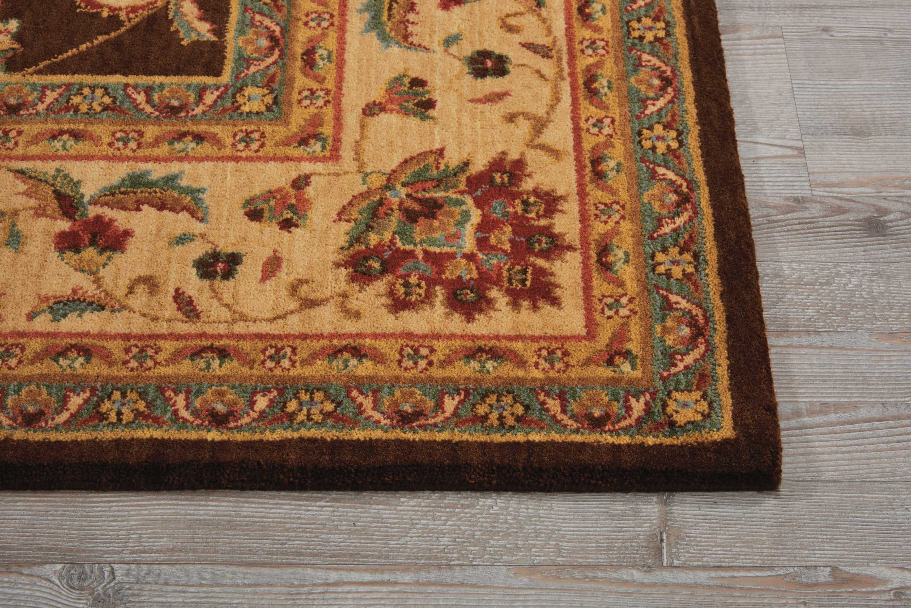 Nourison Living Treasures 7'6" x 9'6" Brown Traditional Indoor Rug Rug Nourison