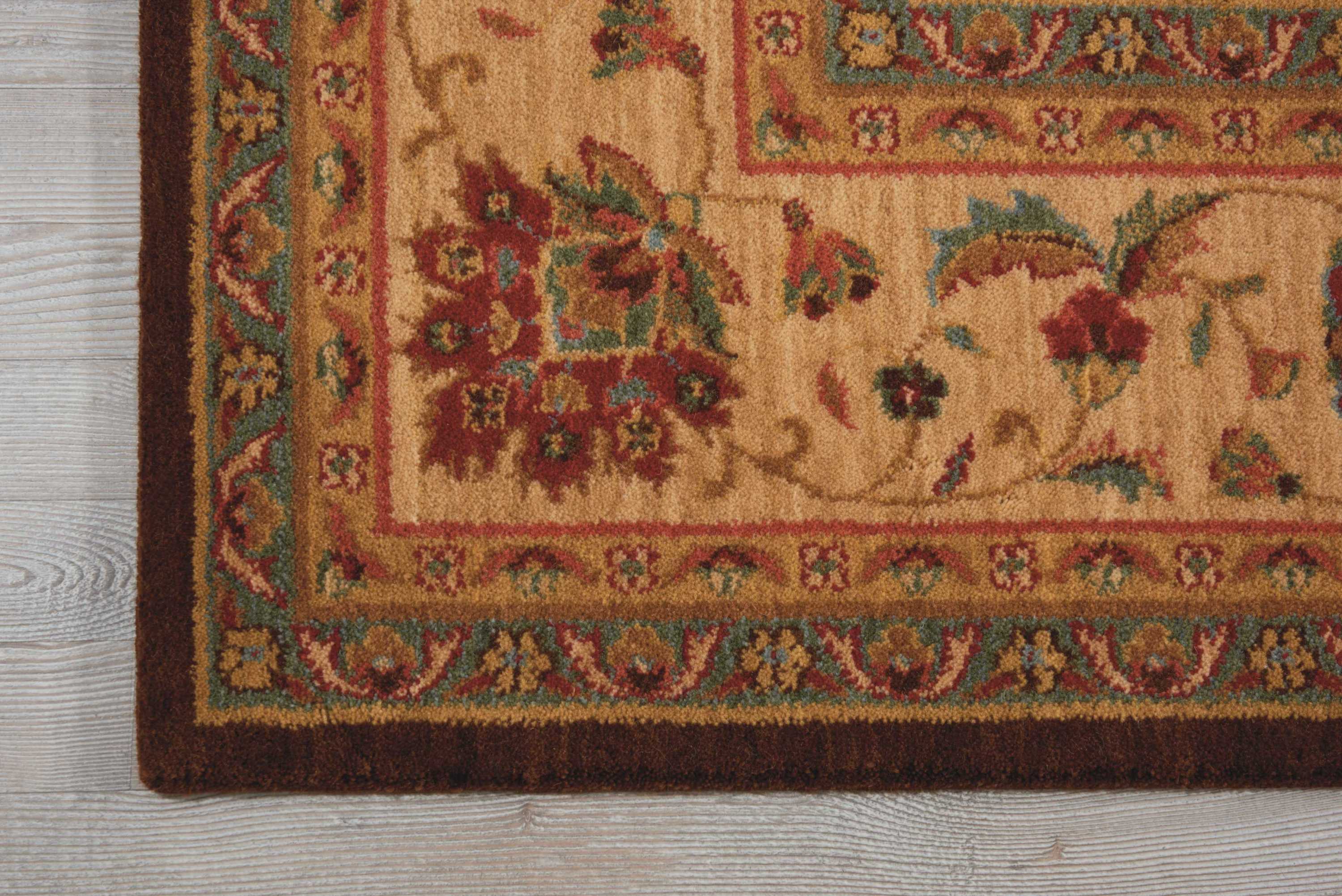 Nourison Living Treasures 7'6" x 9'6" Brown Traditional Indoor Rug Rug Nourison