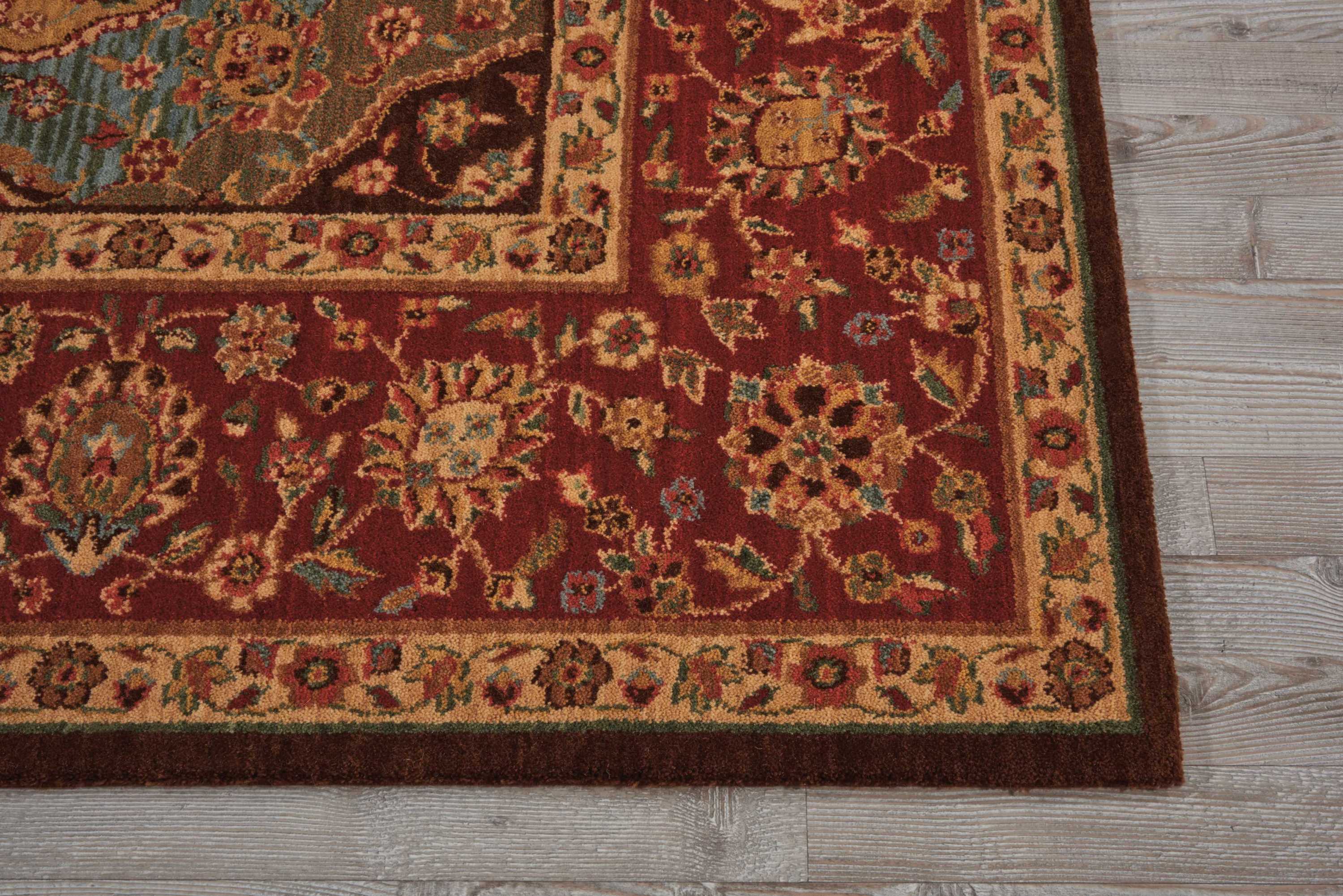 Nourison Living Treasures 7'6" x 9'6" Multicolor Traditional Indoor Rug Rug Nourison