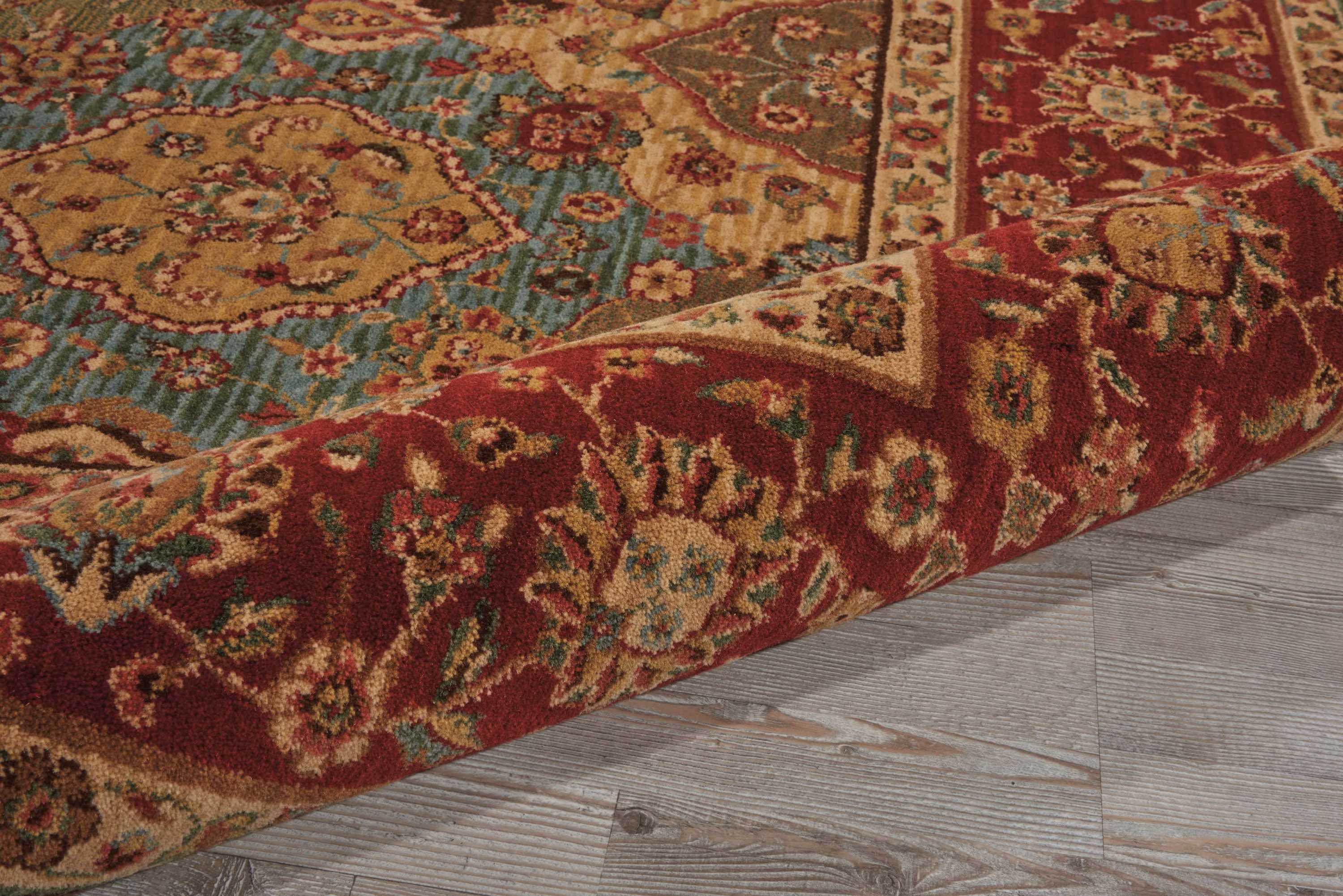 Nourison Living Treasures 7'6" x 9'6" Multicolor Traditional Indoor Rug Rug Nourison