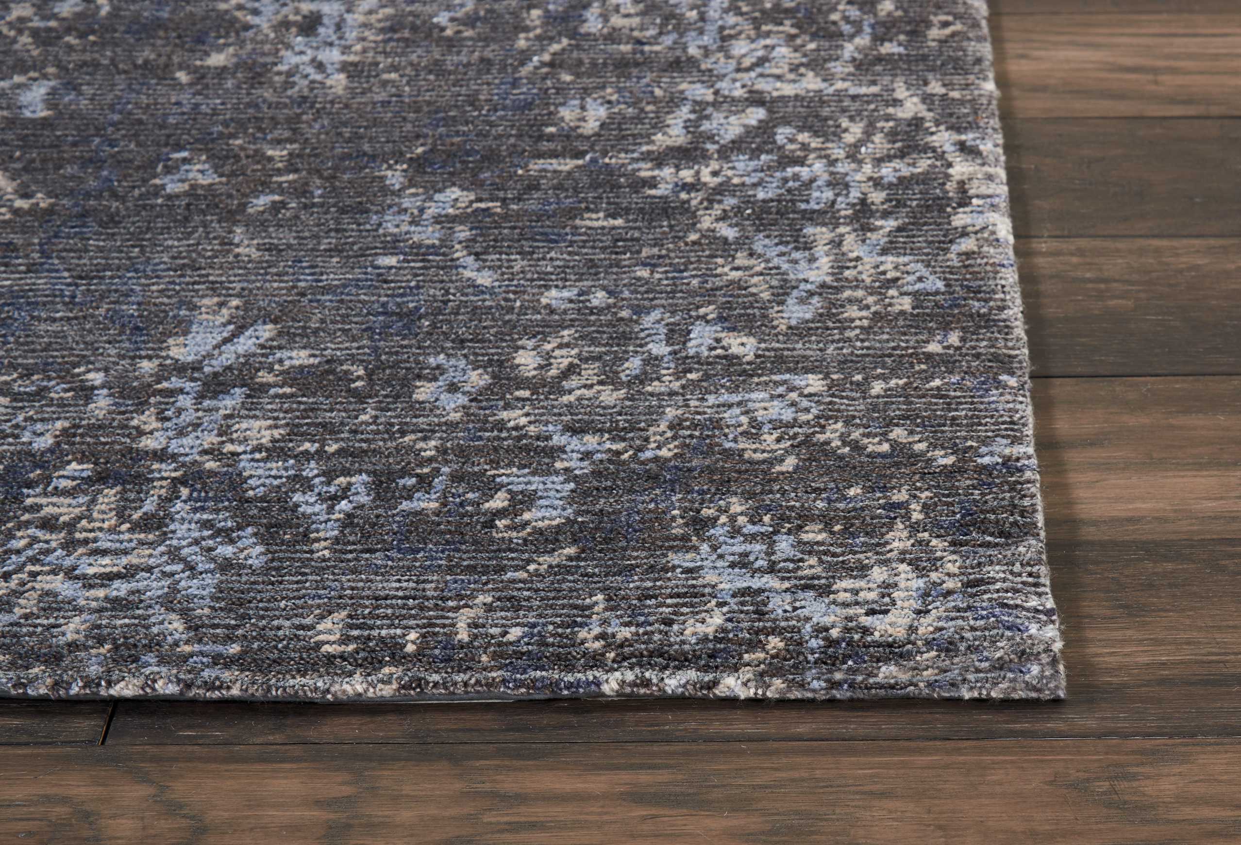 Nourison Lucent 2'3" x 8' Coal Vintage Indoor Rug Rug Nourison