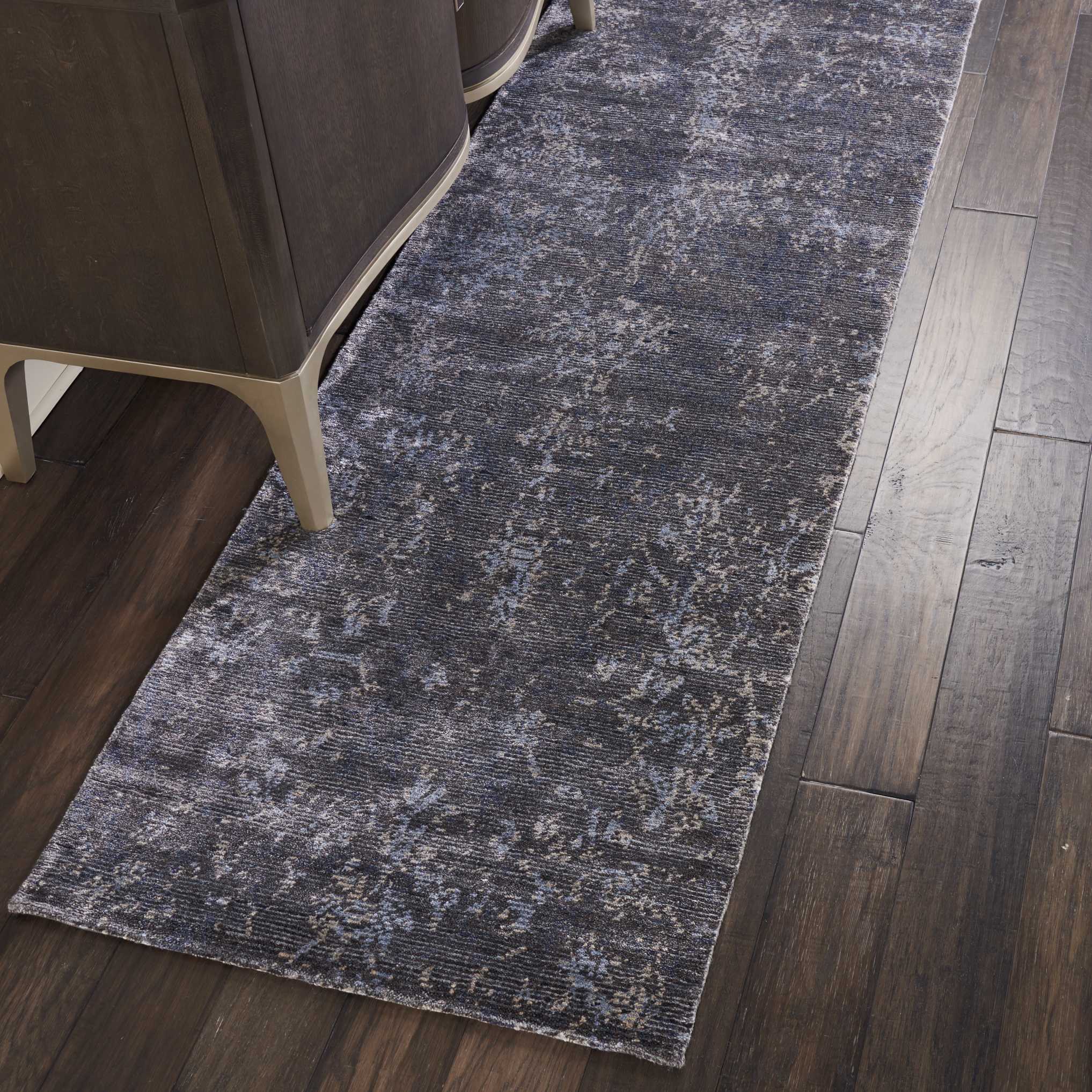Nourison Lucent 2'3" x 8' Coal Vintage Indoor Rug Rug Nourison