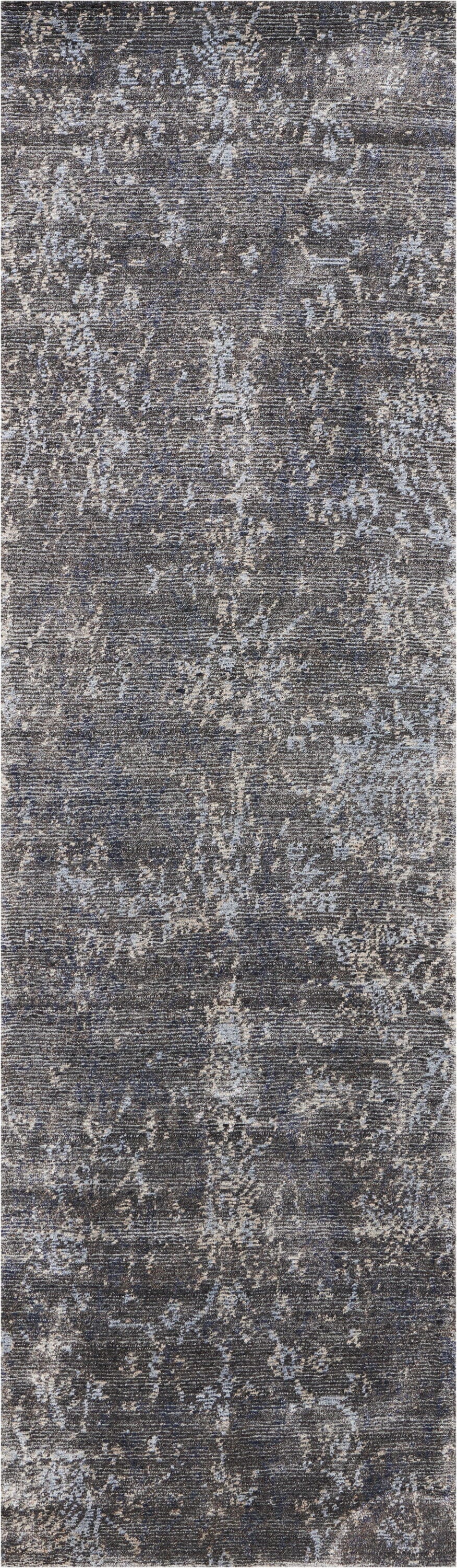 Nourison Lucent 2'3" x 8' Coal Vintage Indoor Rug Rug Nourison