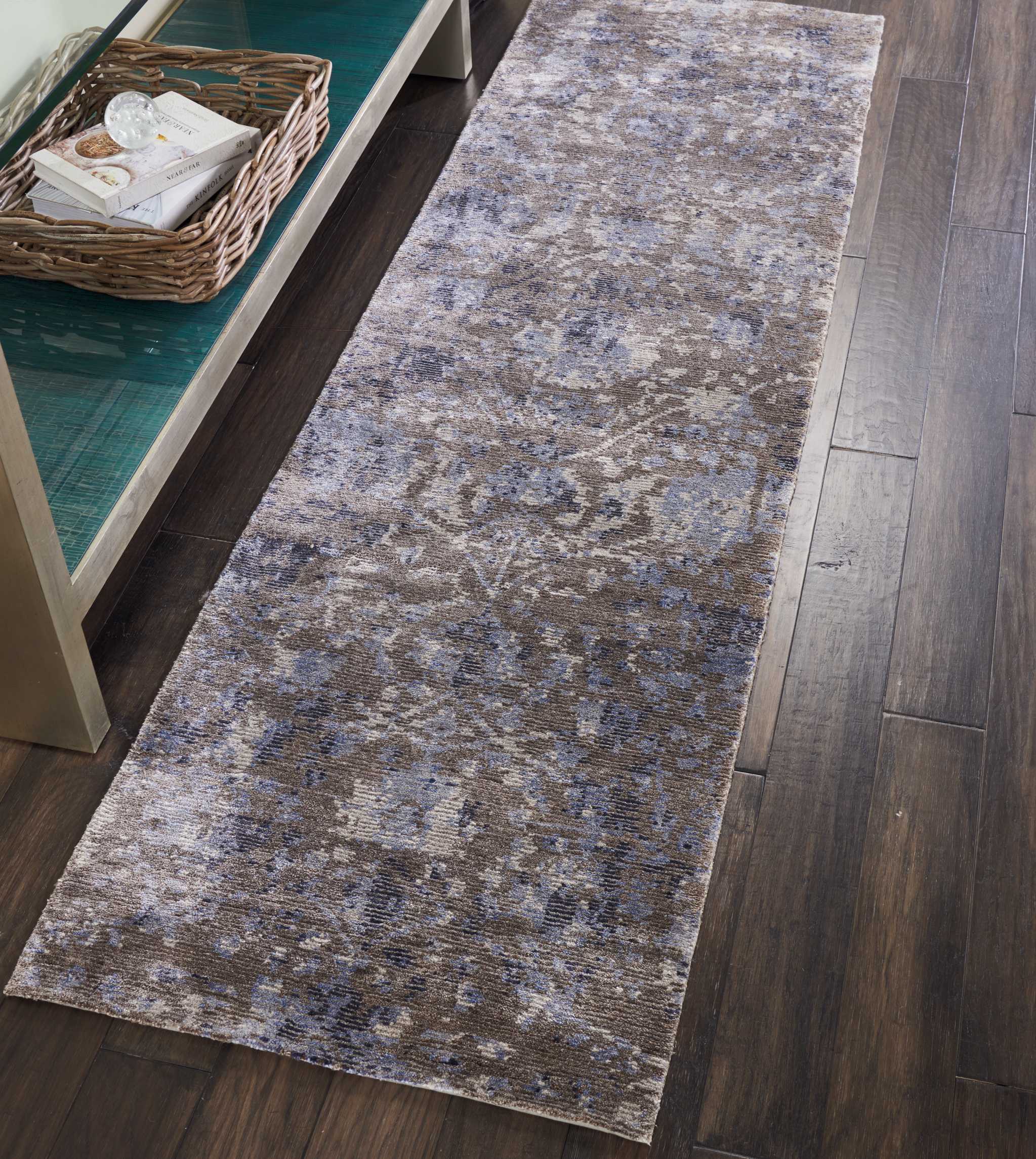 Nourison Lucent 2'3" x 8' Dove Vintage Indoor Rug Rug Nourison