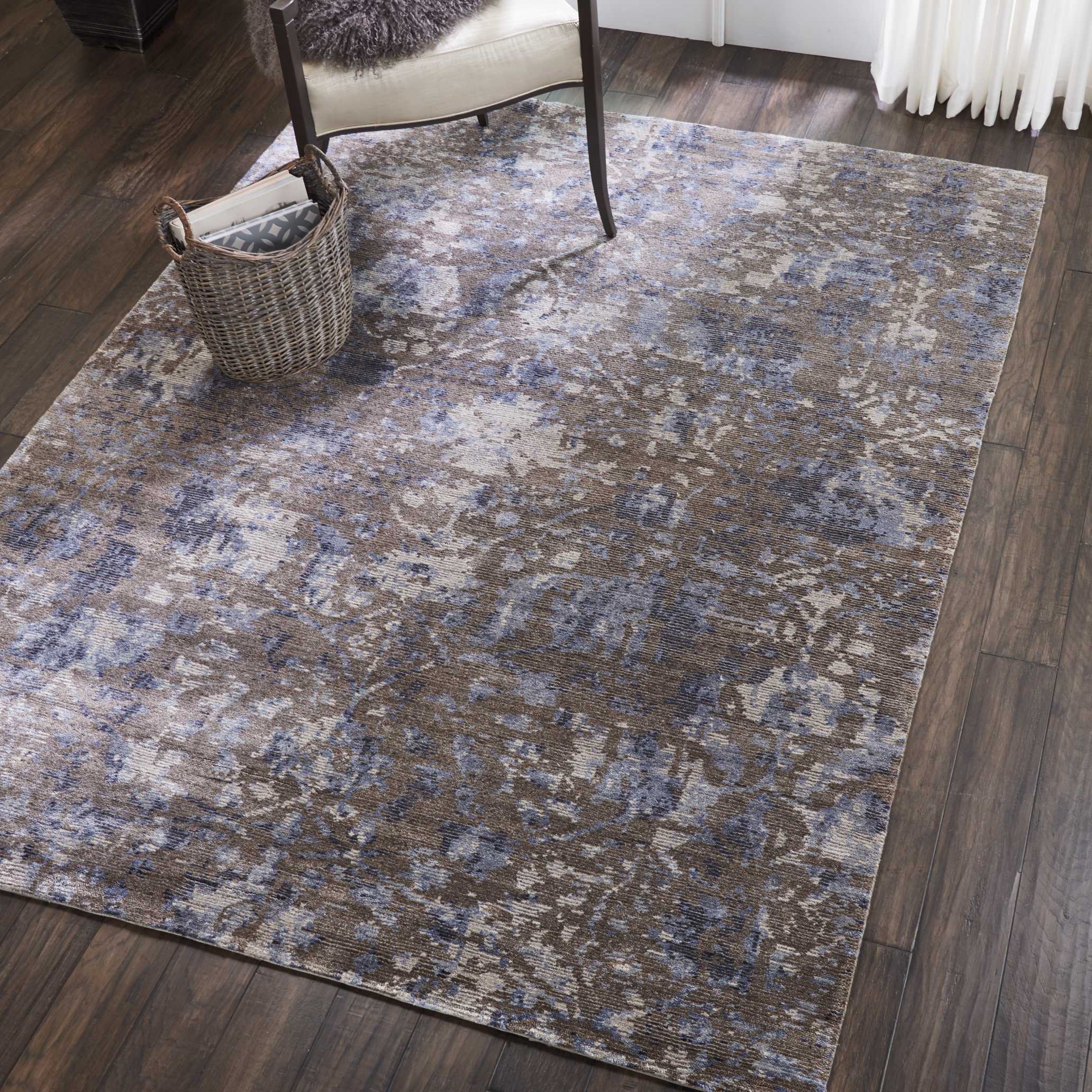 Nourison Lucent 5'6" x 7'6" Dove Vintage Indoor Rug Rug Nourison