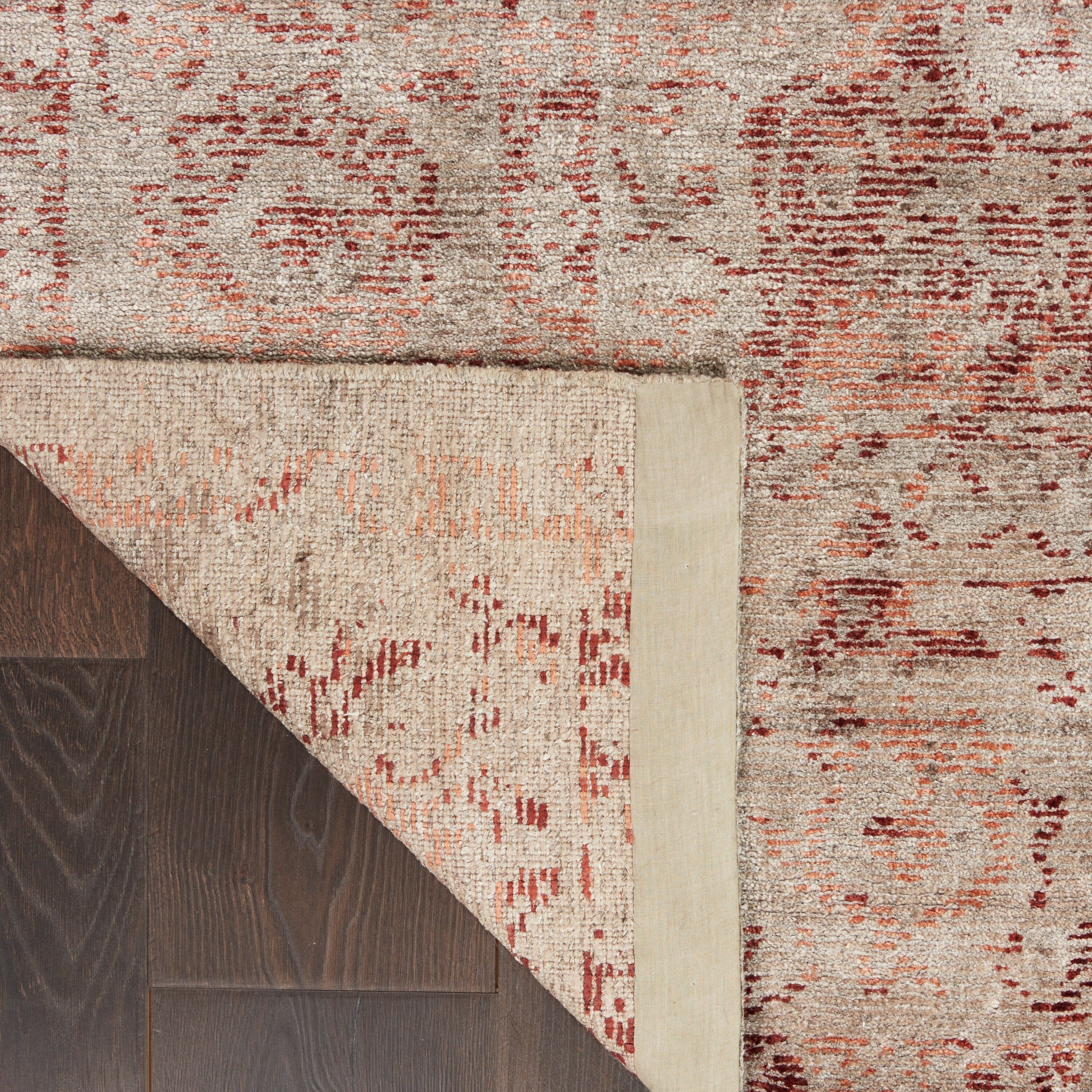 Nourison Lucent 8'6" x 11'6" Silver/Red Vintage Indoor Rug Rug Nourison