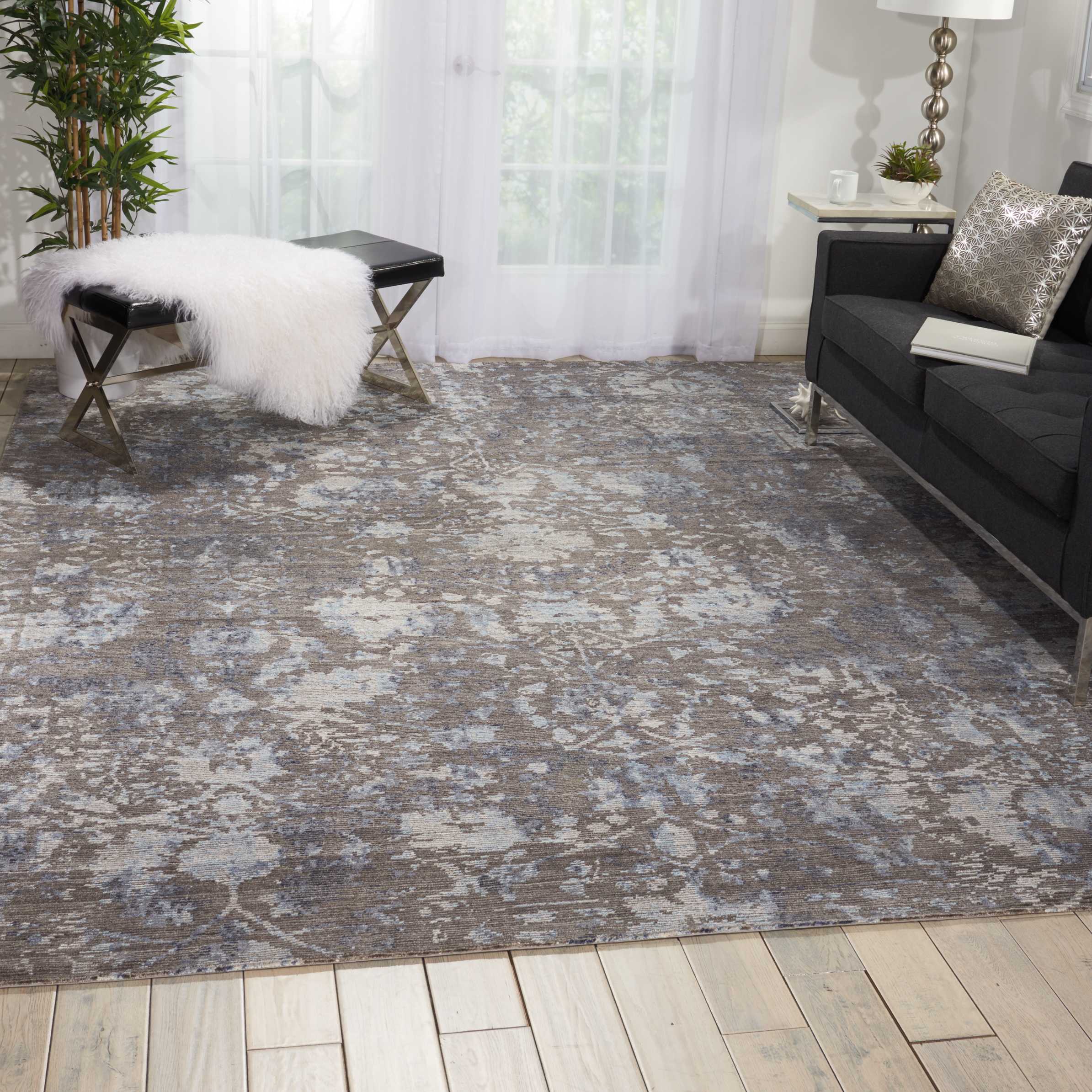 Nourison Lucent 9'9" x 13'9" Dove Vintage Indoor Rug Rug Nourison