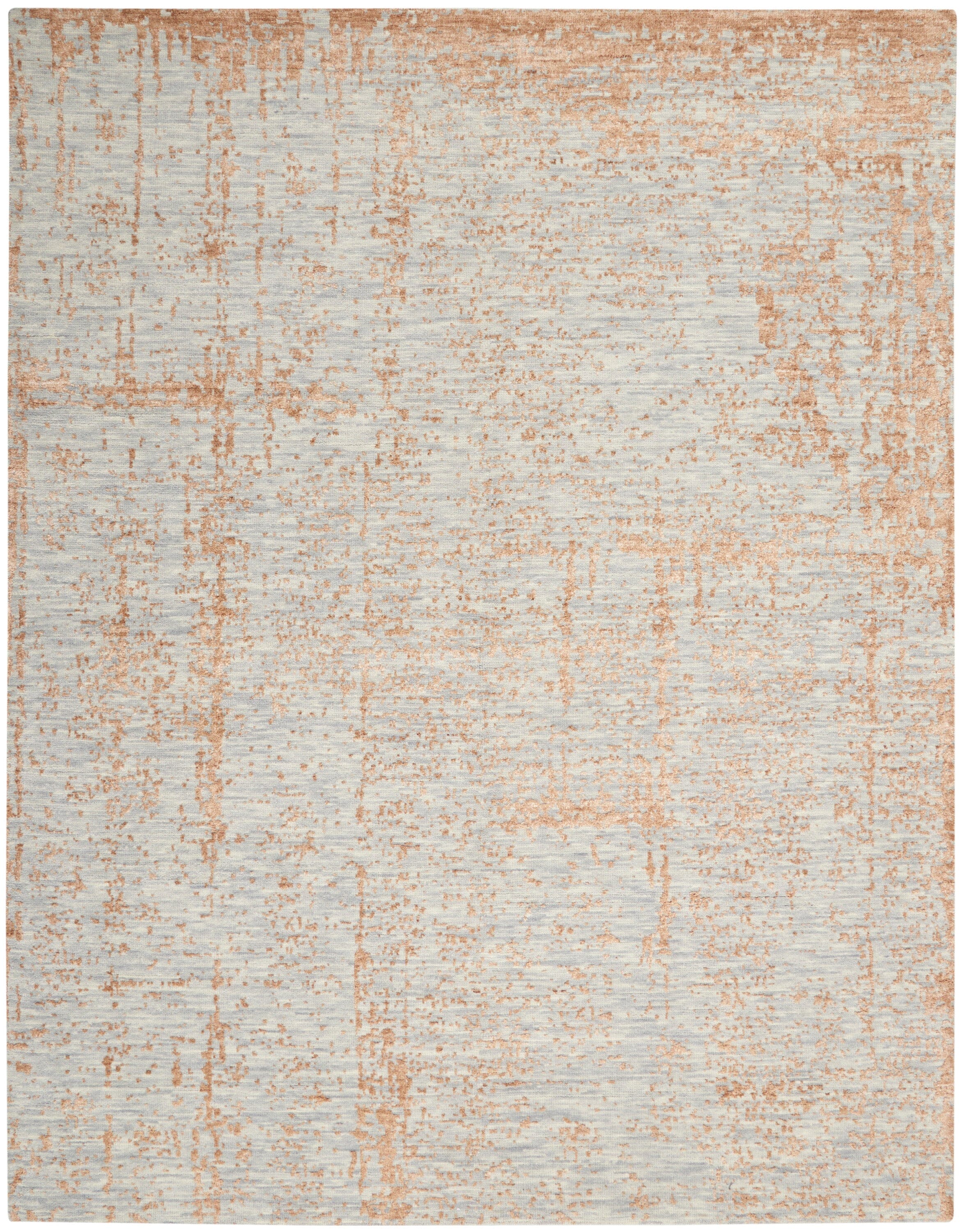 Nourison Luna 7'9" x 9'9" Blue Mocha Modern Indoor Rug Rug Nourison