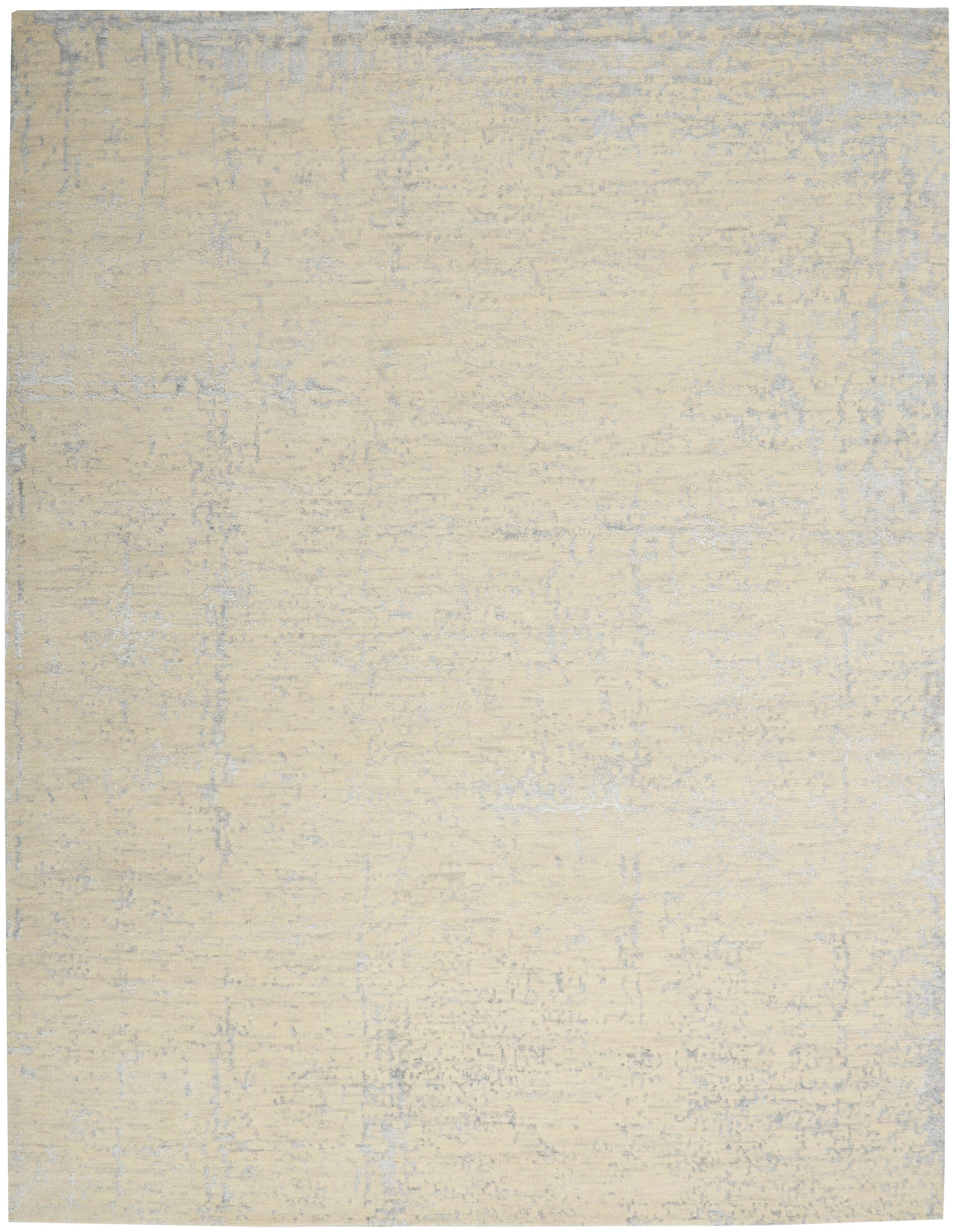 Nourison Luna 7'9" x 9'9" Ivory Silver Blue Modern Indoor Rug Rug Nourison