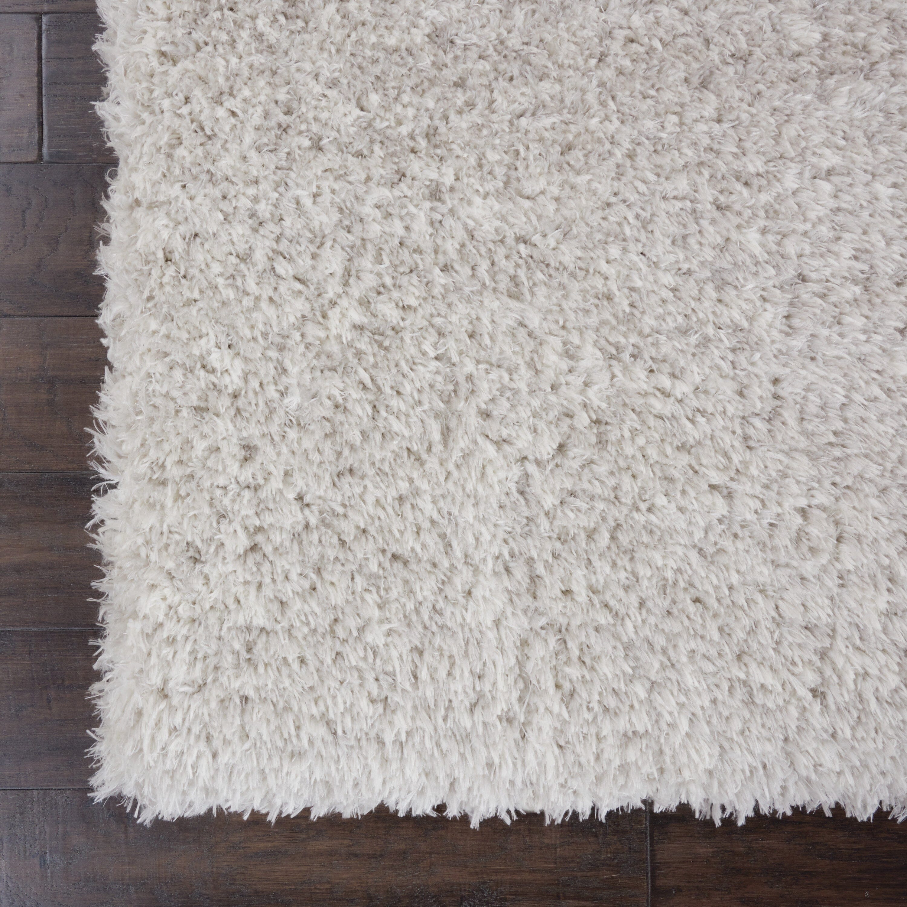 Nourison Luxe Shag 8'2" x 10' Light Grey Shag Indoor Rug Rug Nourison