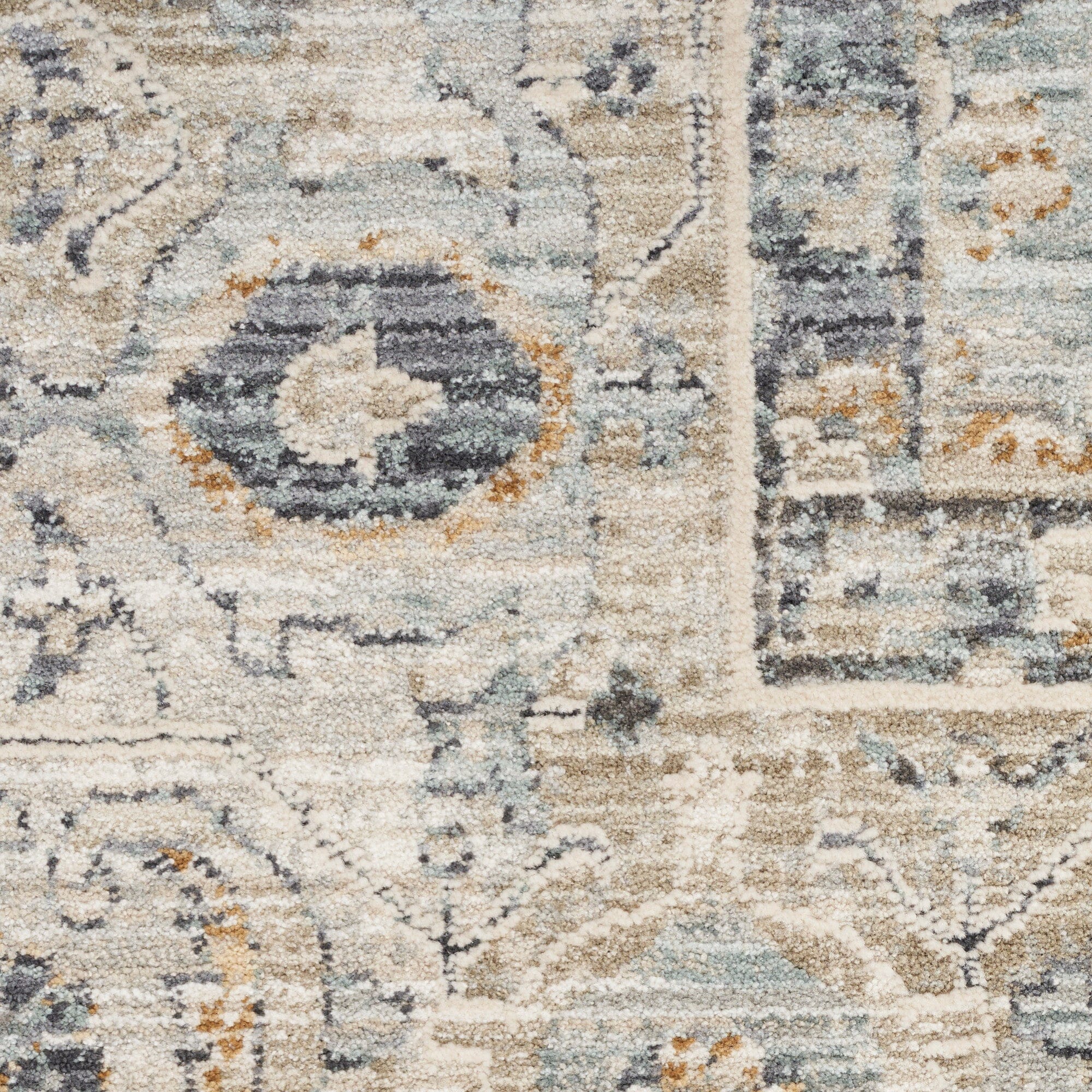 Nourison Lynx 12' x 15'9" Light Blue Vintage Indoor Rug Rug Nourison