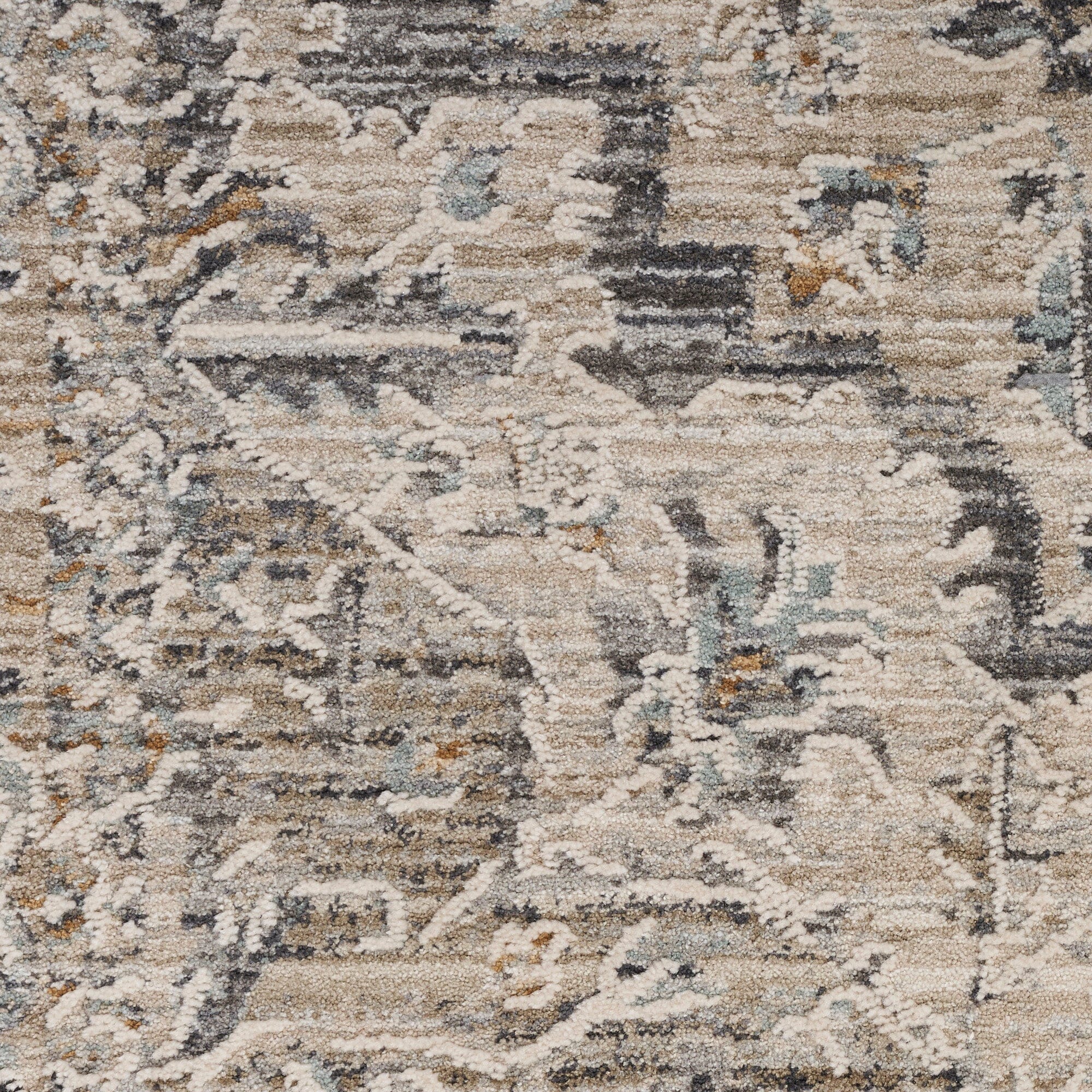 Nourison Lynx 2'3" x 8' Ivory Taupe Vintage Indoor Rug Rug Nourison