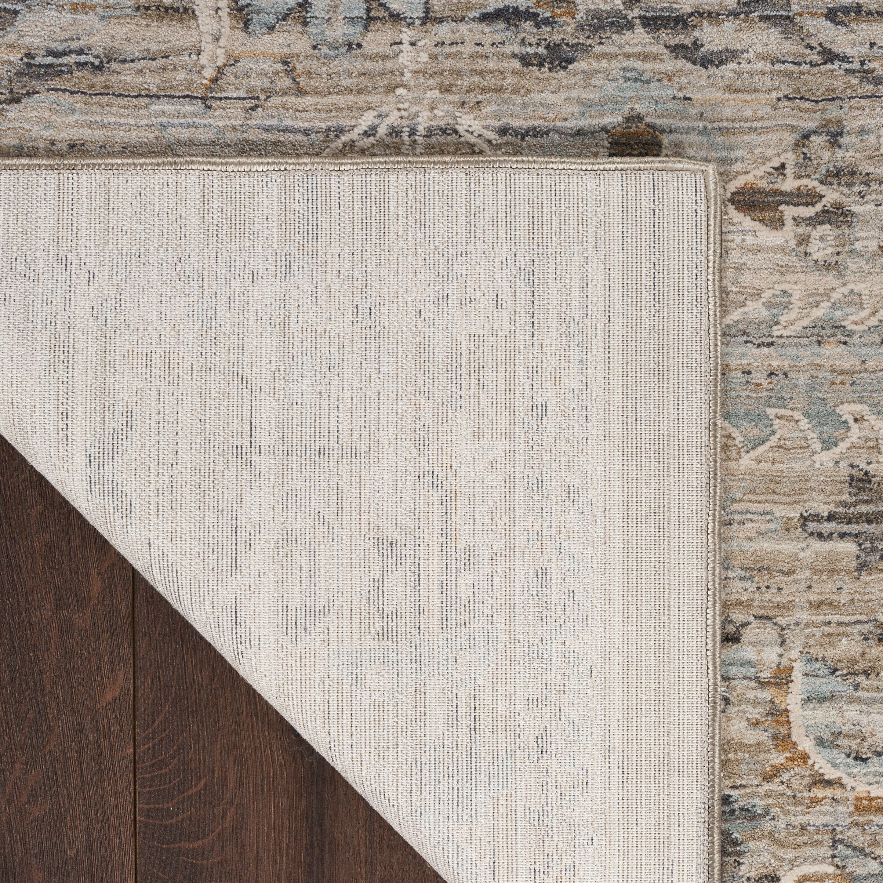 Nourison Lynx 2'3" x 8' Ivory Taupe Vintage Indoor Rug Rug Nourison