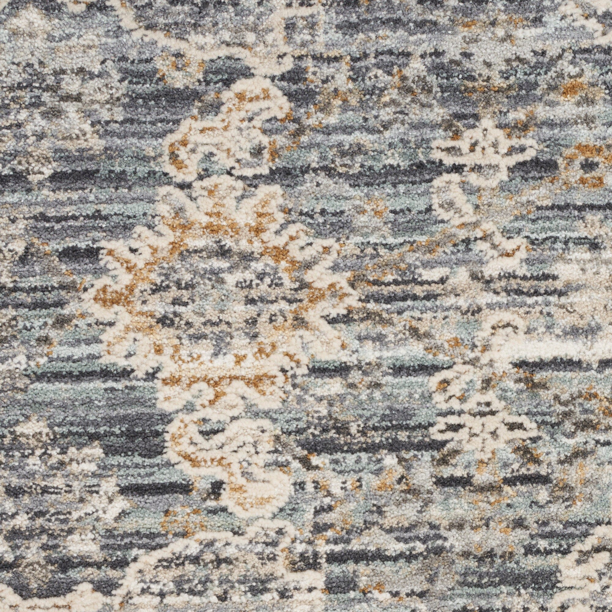 Nourison Lynx 2'6" x 4'6" Charcoal Vintage Indoor Rug Rug Nourison