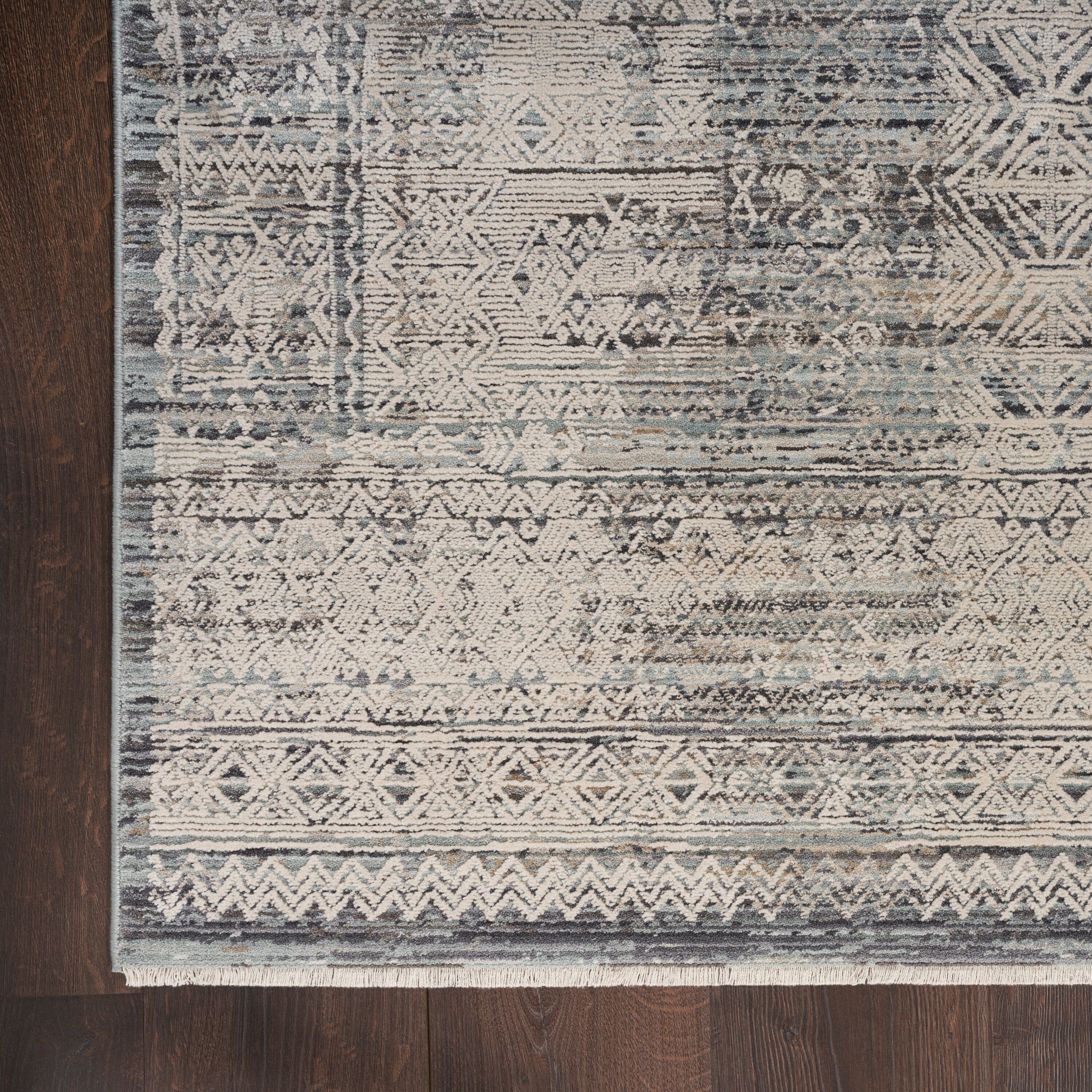 Nourison Lynx 8'6" x 11'4" Ivory Blue Vintage Indoor Rug Rug Nourison