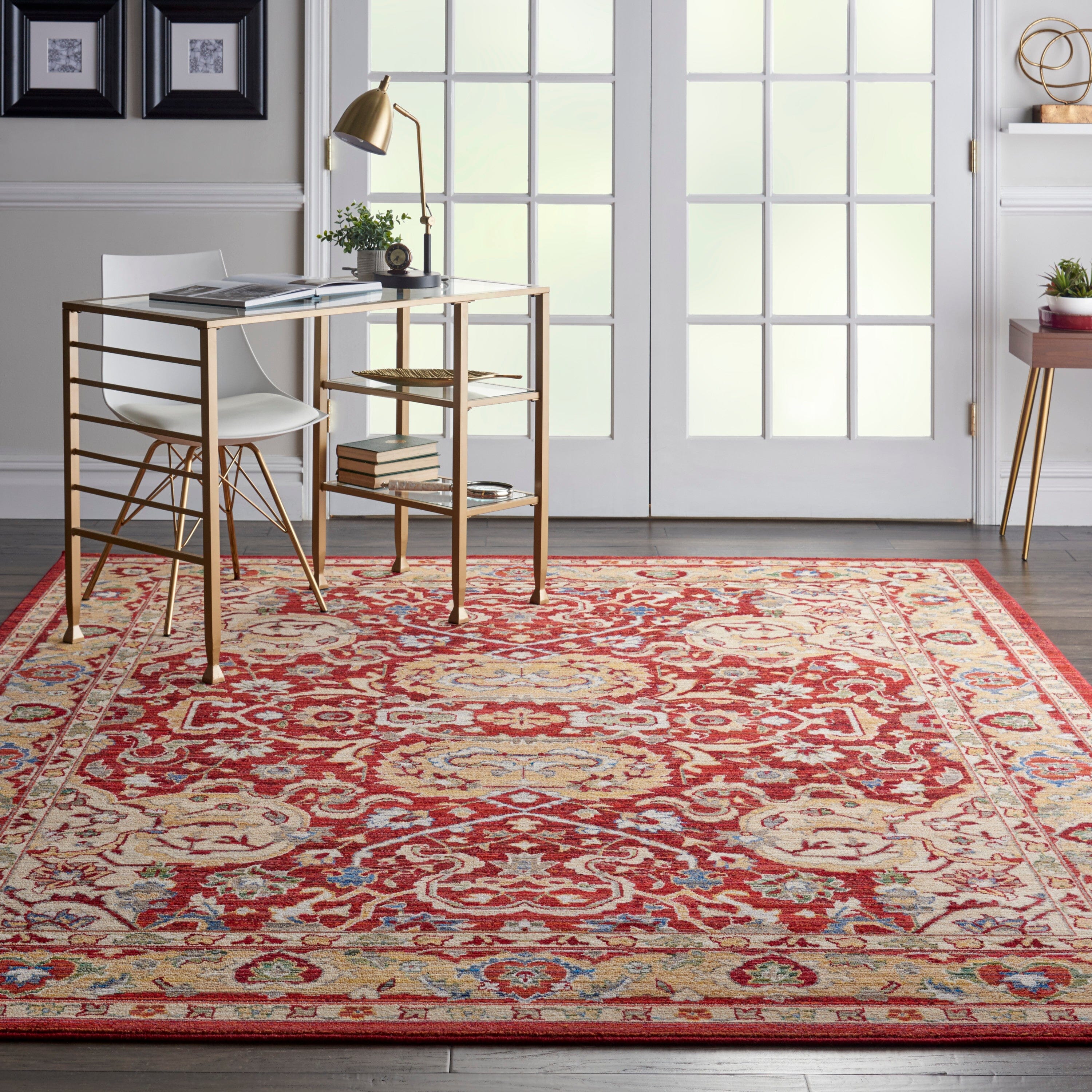 Nourison Majestic 9'6" x 12'8" Red Traditional Indoor Rug Rug Nourison