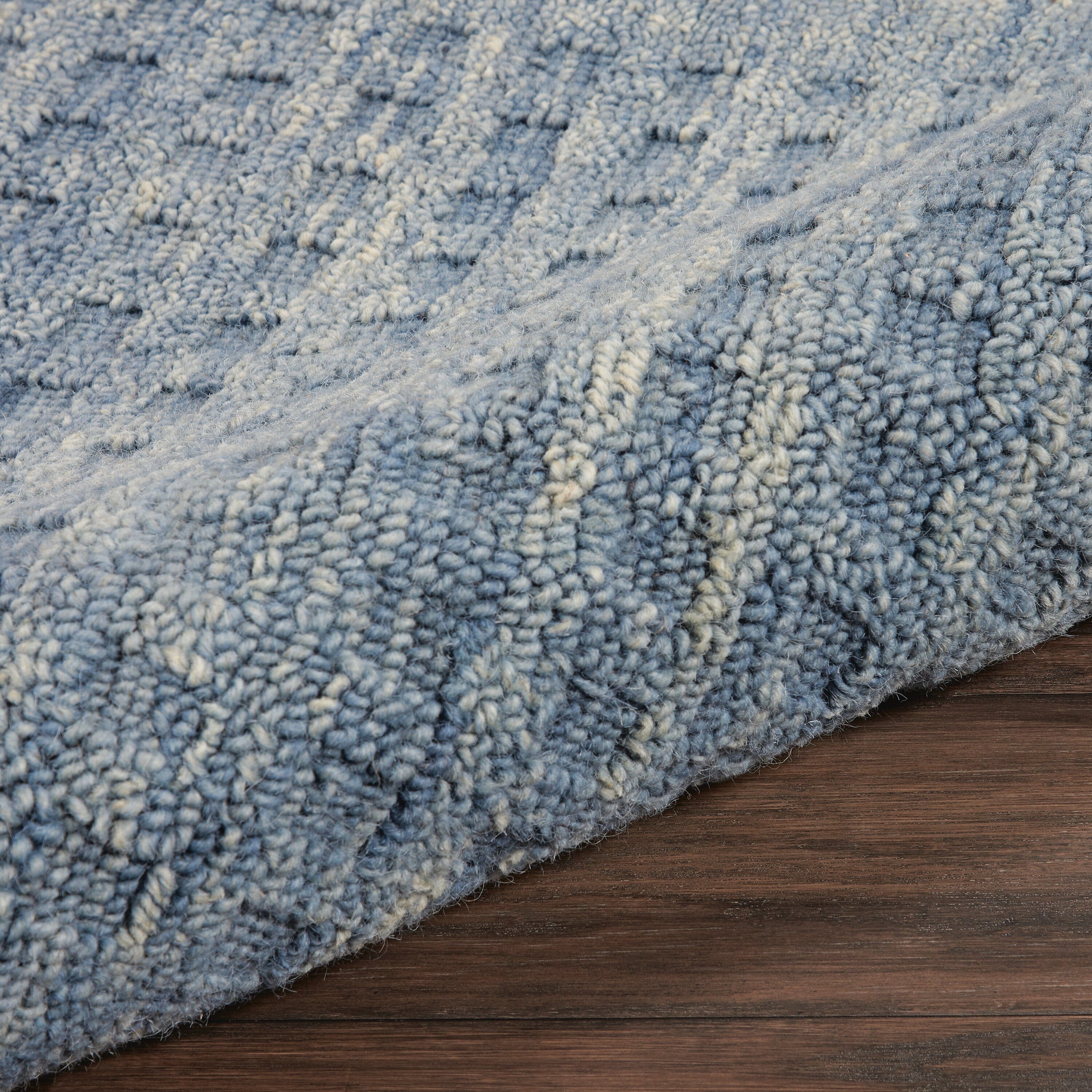 Nourison Marana 2'3" x 8' Denim Contemporary Indoor Rug Rug Nourison