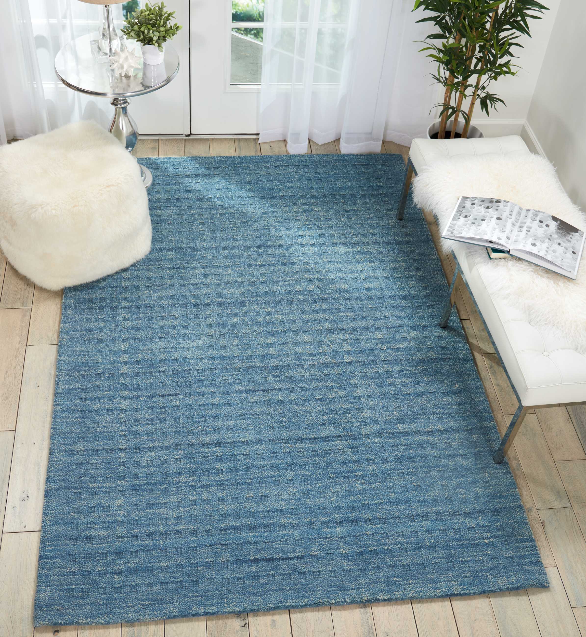 Nourison Marana 3'9" x 5'9" Denim Contemporary Indoor Rug Rug Nourison