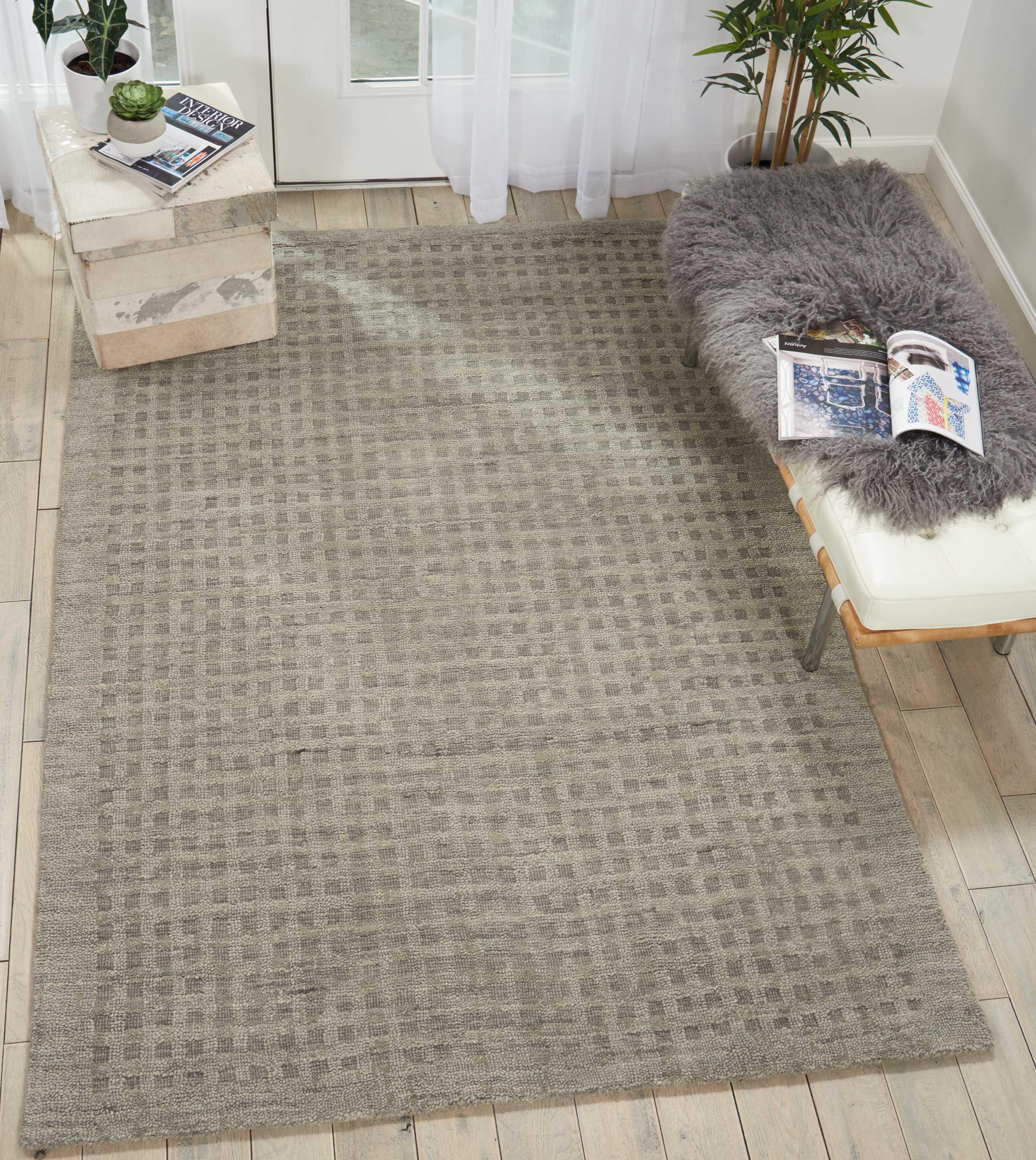 Nourison Marana 5' x 7'6" Charcoal Contemporary Indoor Rug Rug Nourison