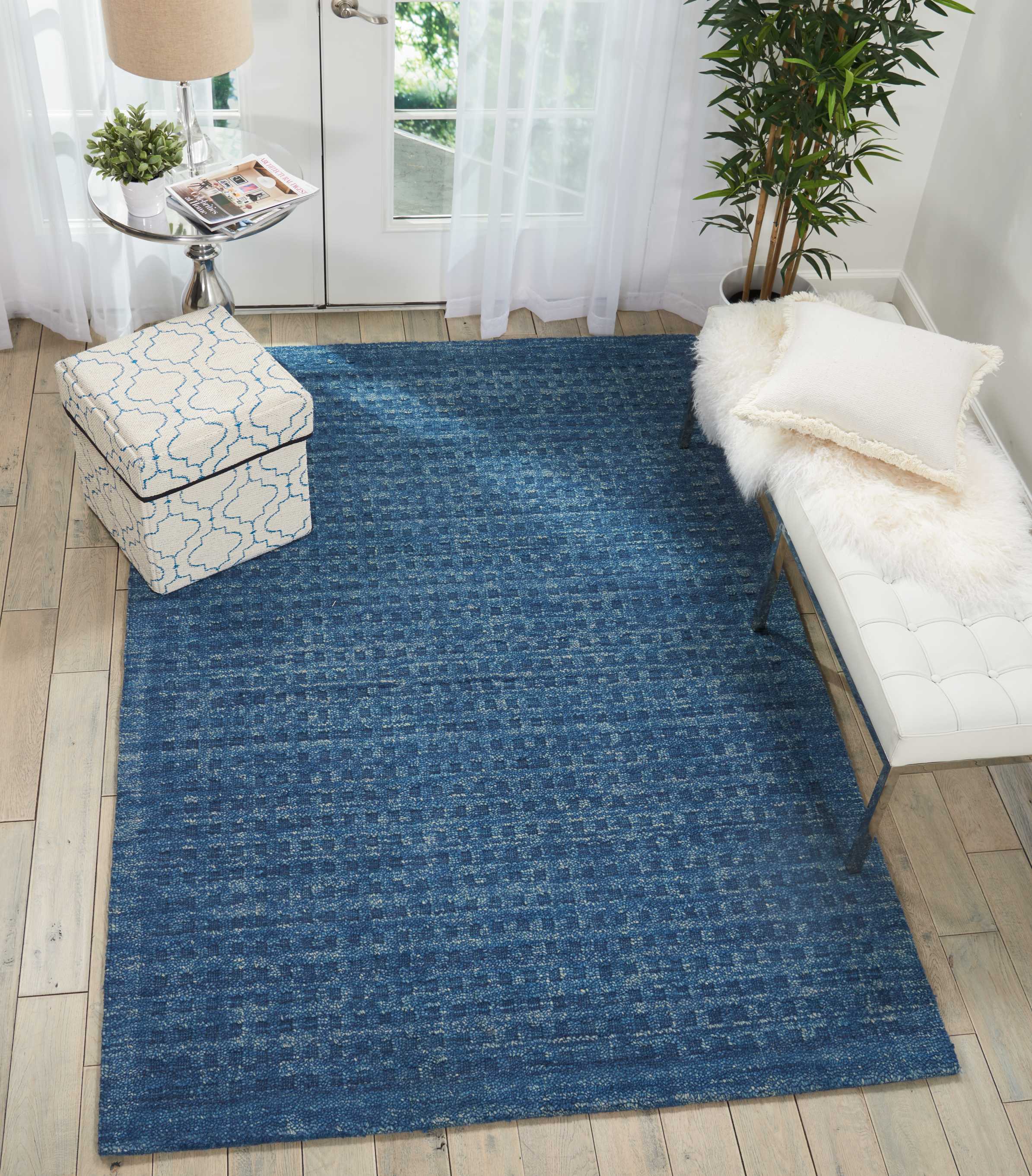 Nourison Marana 8' x 10'6" Navy Contemporary Indoor Rug Rug Nourison