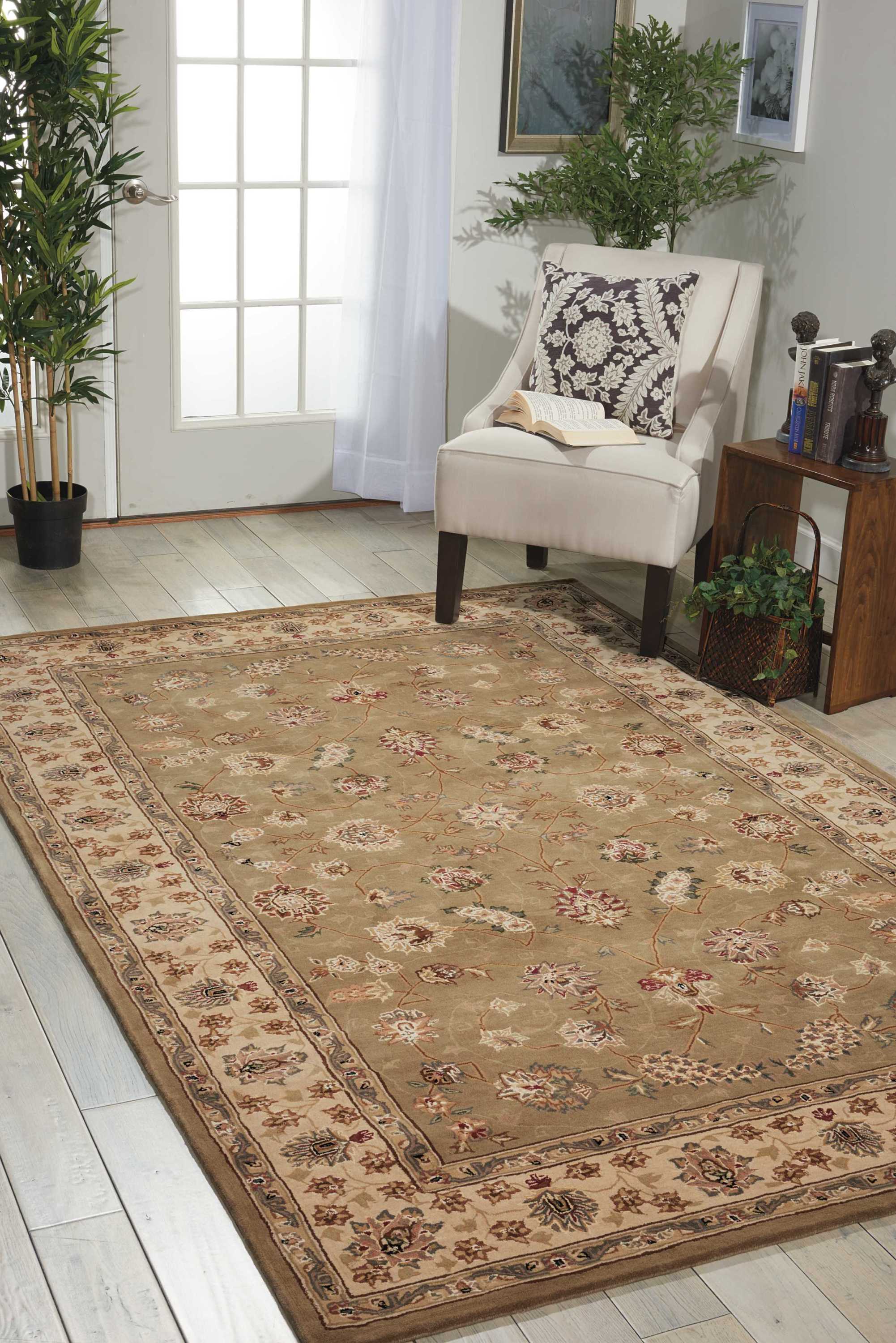 Nourison Nourison 2000 2'6" x 4'3" Olive Traditional Indoor Rug Rug Nourison