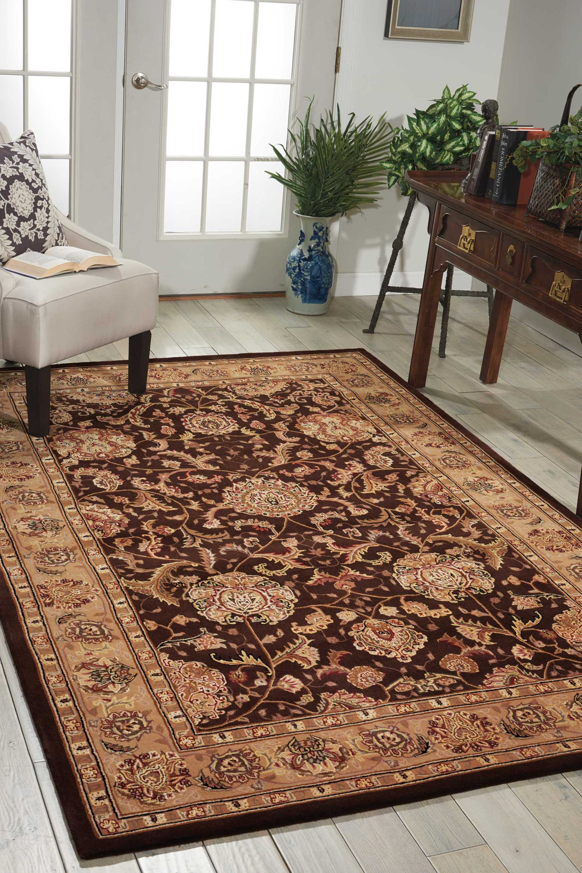 Nourison Nourison 2000 3'9" x 5'9" Brown Traditional Indoor Rug Rug Nourison