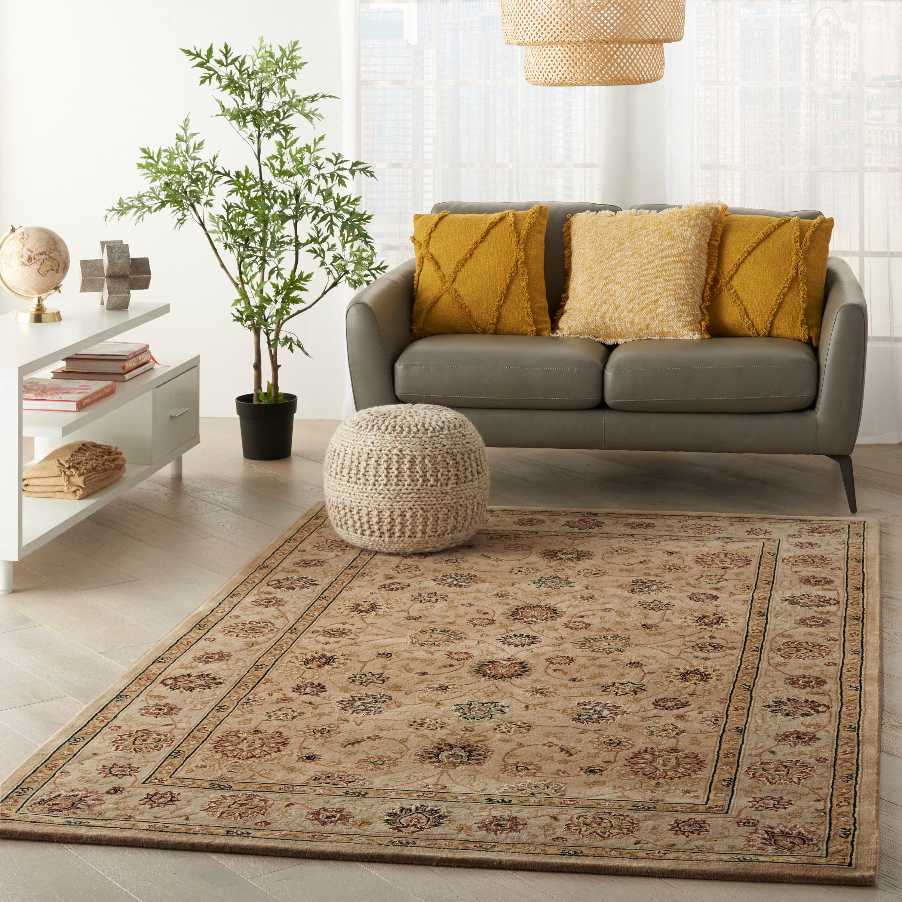 Nourison Nourison 2000 5'6" x 8'6" Camel Traditional Indoor Rug Rug Nourison