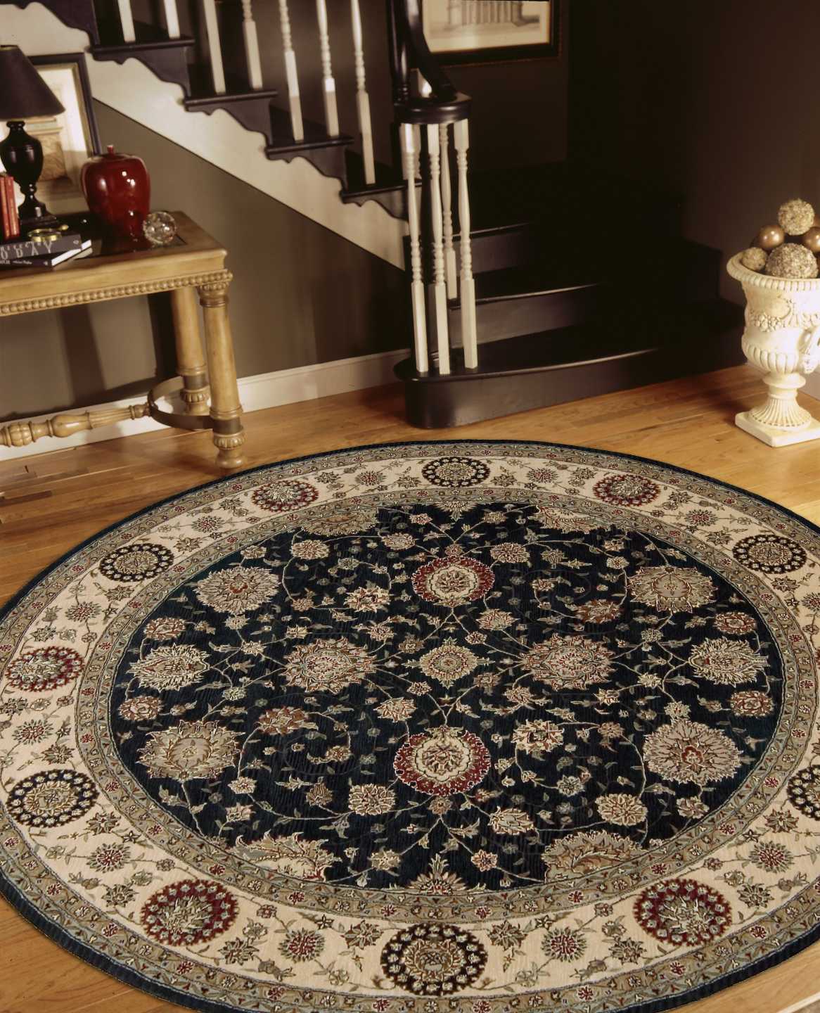 Nourison Nourison 2000 7'6" x 9'6" Oval Midnight Traditional Indoor Rug Rug Nourison