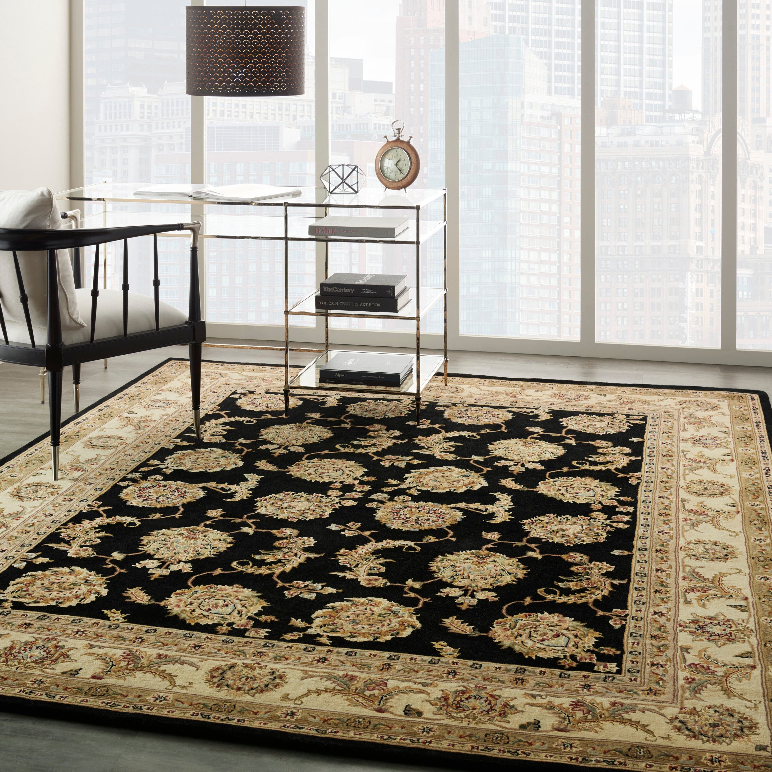 Nourison Nourison 2000 8'6" x 11'6" Black Traditional Indoor Rug Rug Nourison