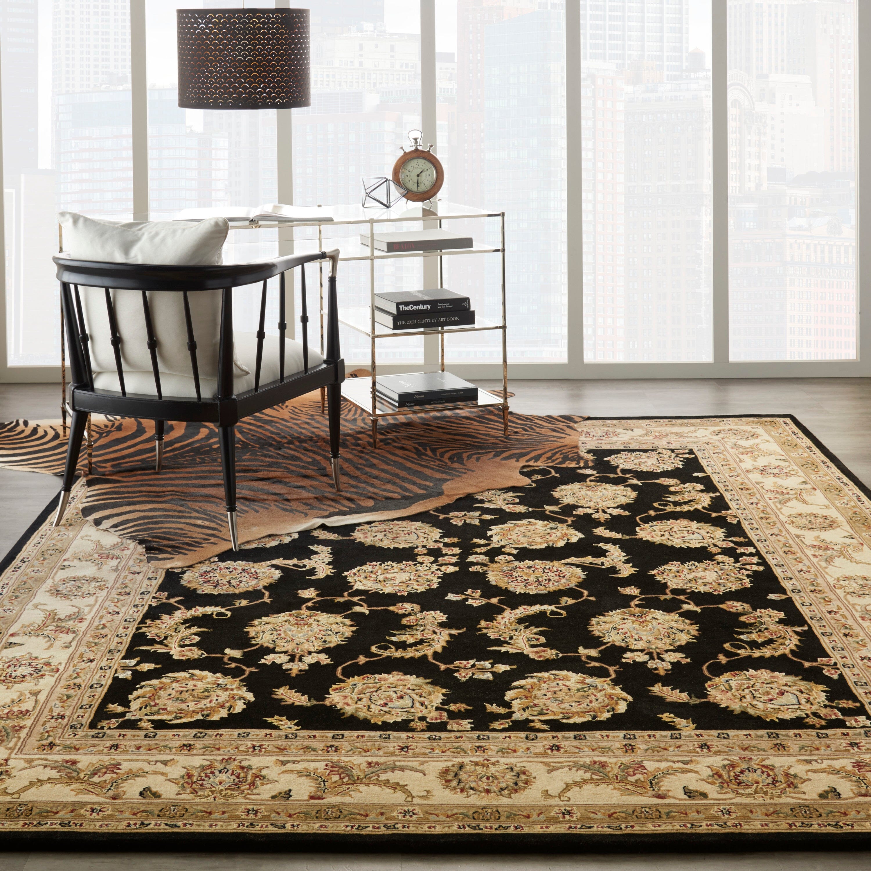 Nourison Nourison 2000 8'6" x 11'6" Black Traditional Indoor Rug Rug Nourison