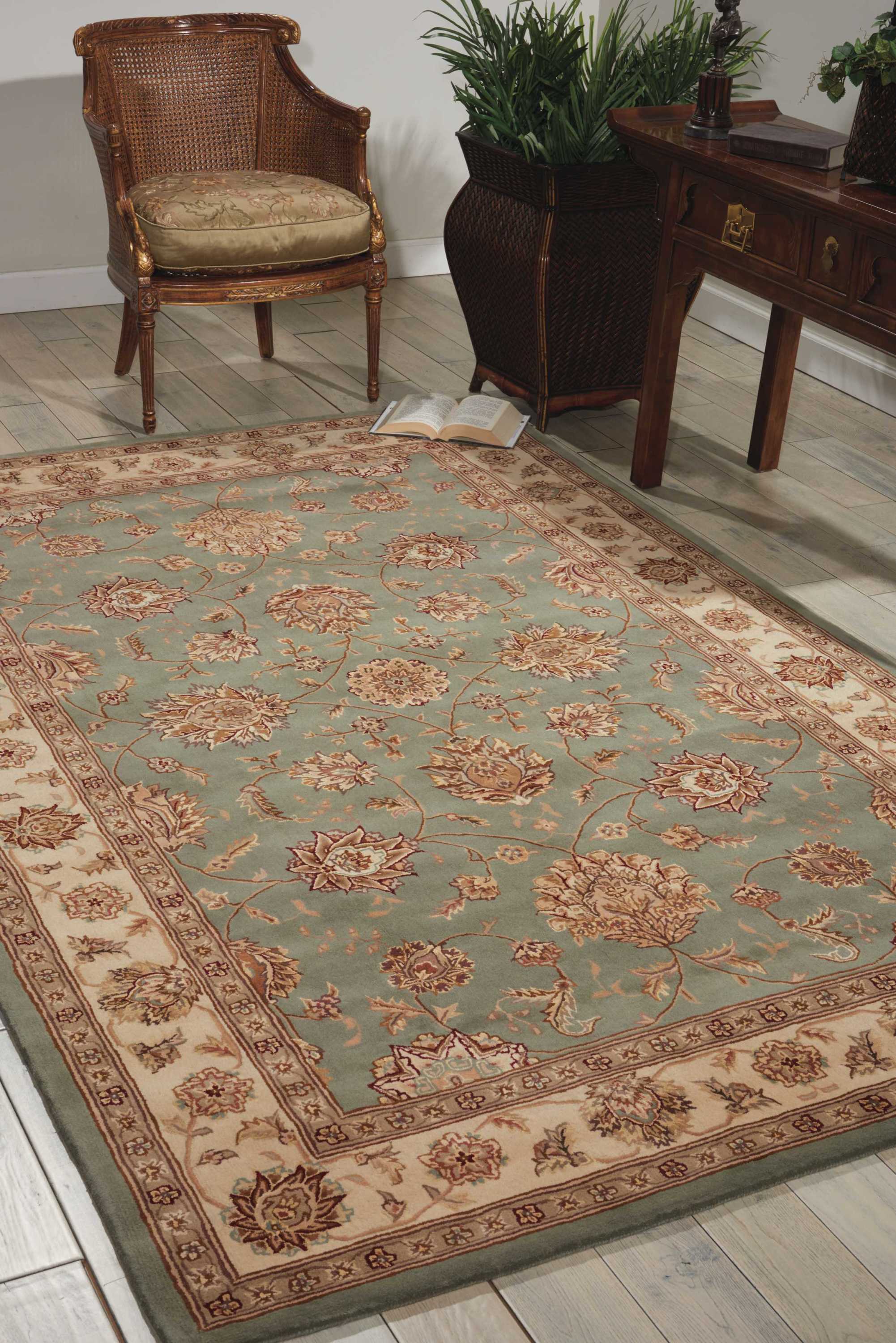 Nourison Nourison 2000 8'6" x 11'6" Blue Traditional Indoor Rug Rug Nourison