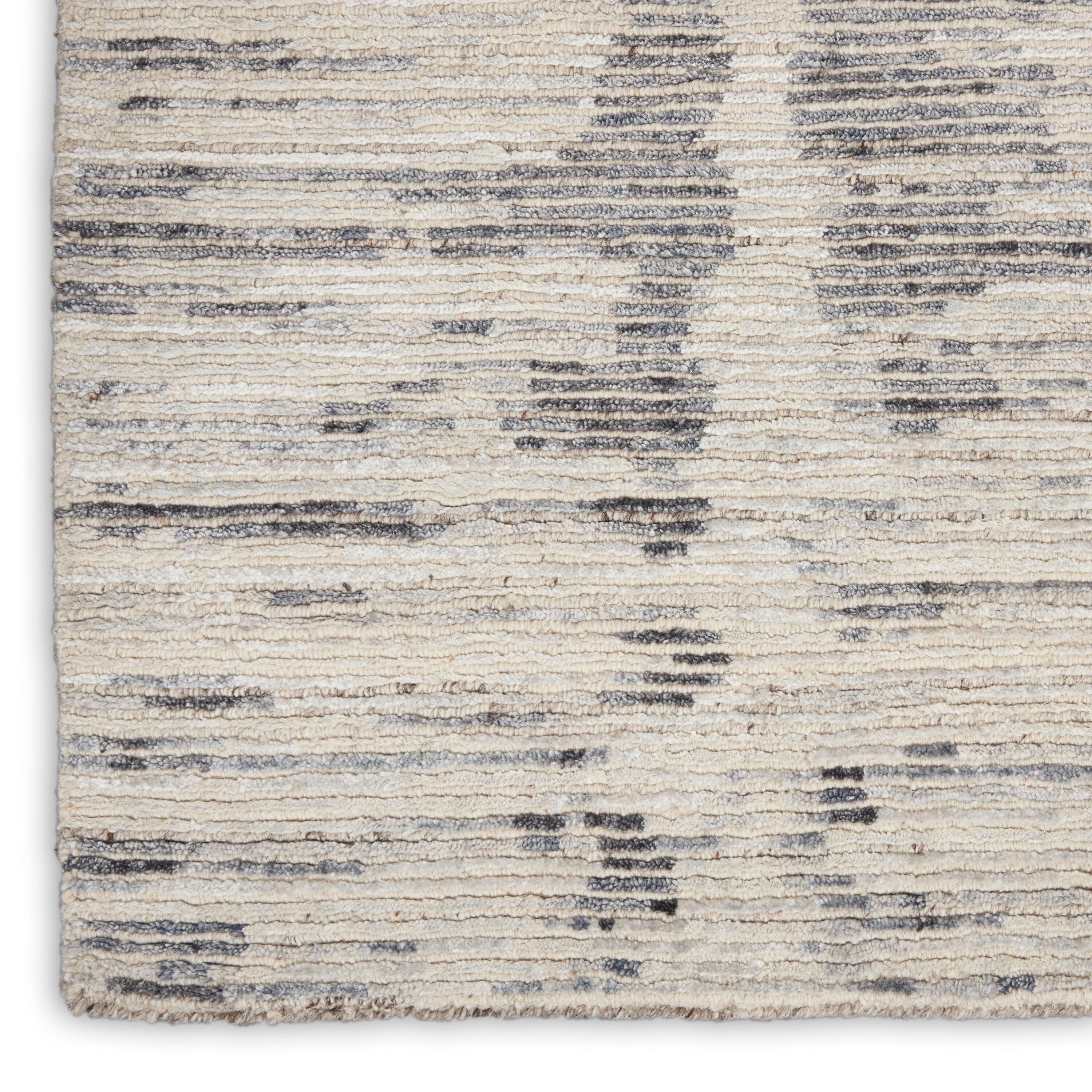 Nourison Ocean 2' x 3' Cream/Charcoal Modern Indoor Rug Rug Nourison