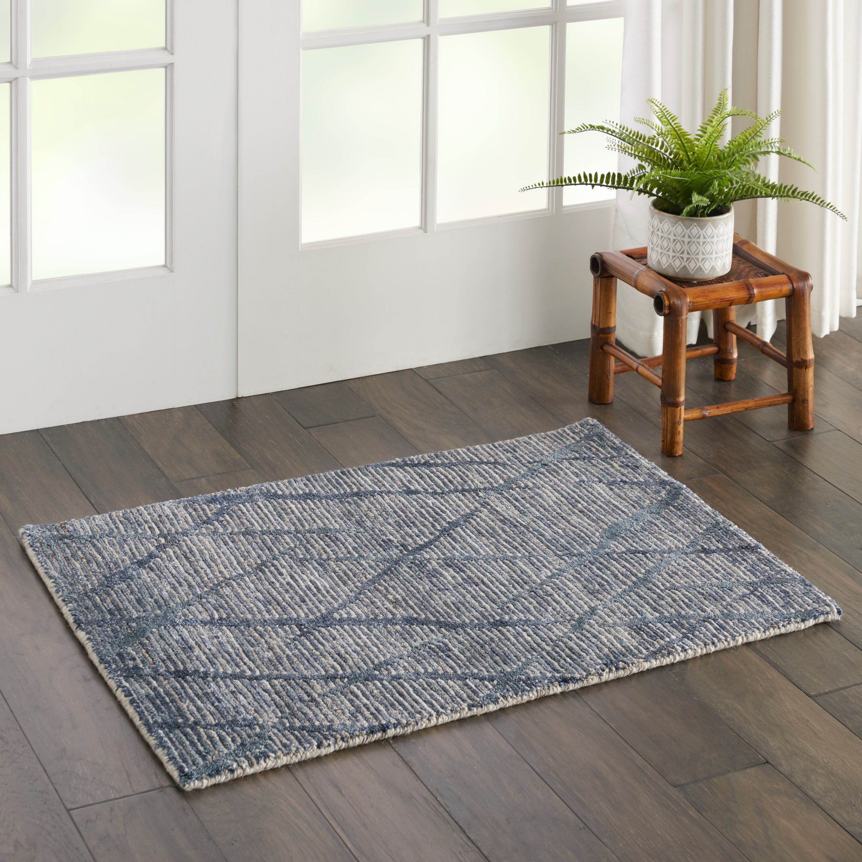 Nourison Ocean 2' x 3' Indigo Modern Indoor Rug Rug Nourison