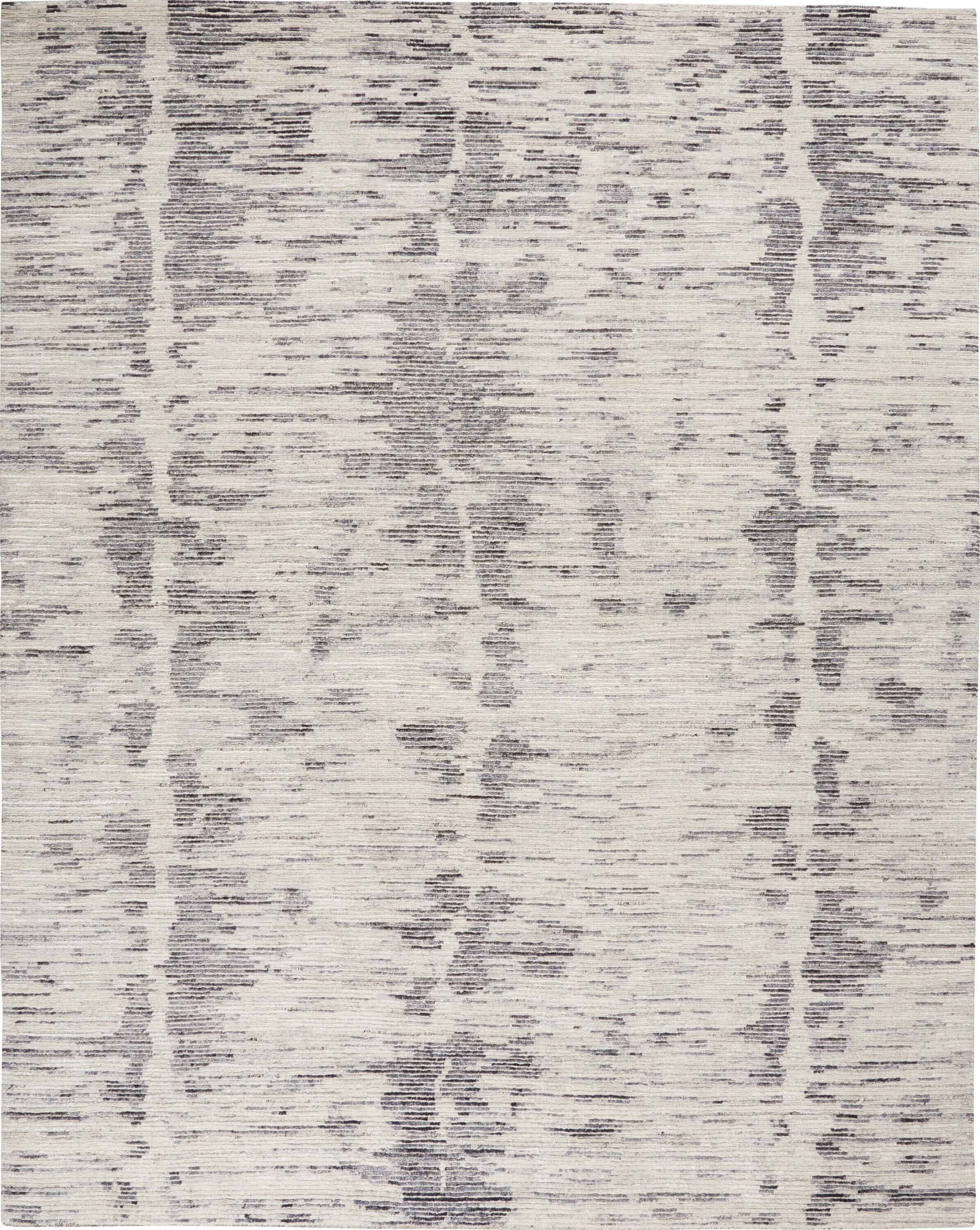 Nourison Ocean 7'9" x 9'9" Cream/Charcoal Modern Indoor Rug Rug Nourison